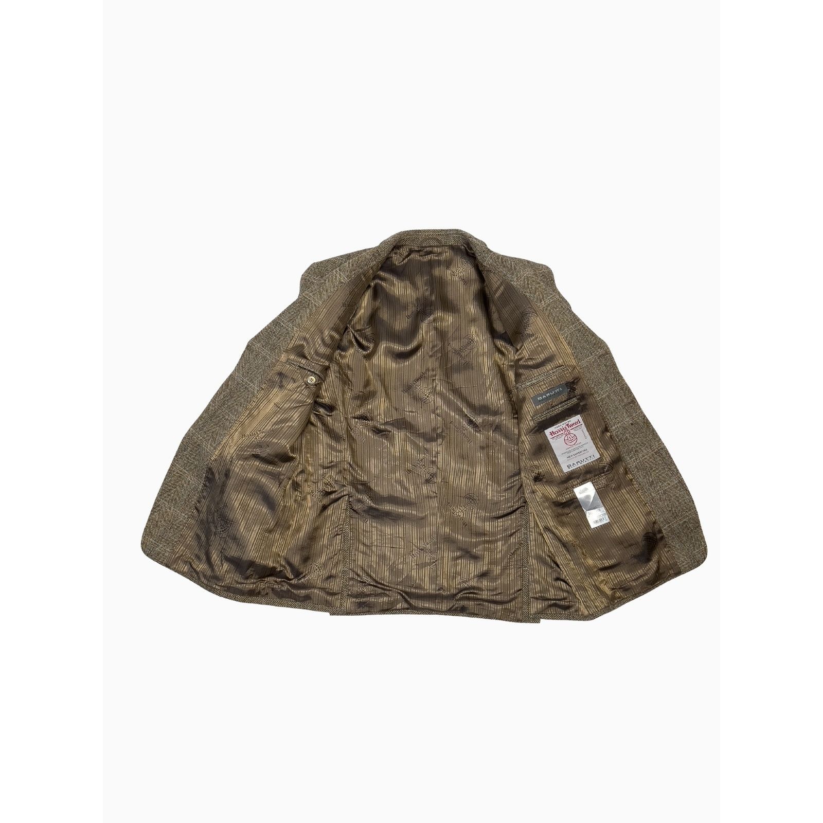 Harris Tweed Harris Tweed Mario Barutti Light Brown Blazer, US 42S, EU 26 Size 42S - 5 Thumbnail