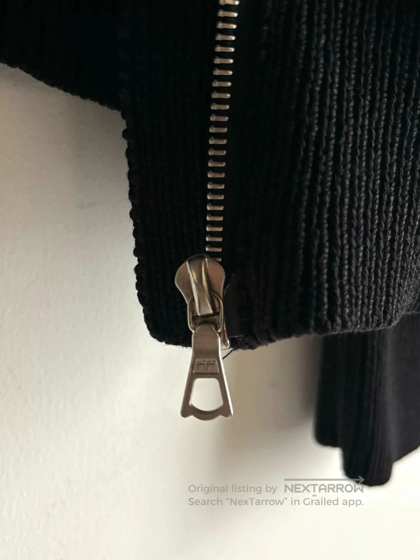 Dries Van Noten black zippered knit jacket by Dries Van Noten. Size M / US 6-8 / IT 42-44 - 5 Thumbnail
