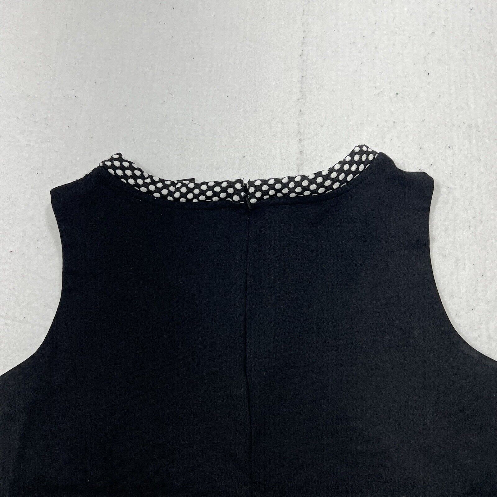 Banana Republic Banana Republic Sleeveless Polka Dot Zip Up Crop Top Size XS / US 0-2 / IT 36-38 - 10 Thumbnail