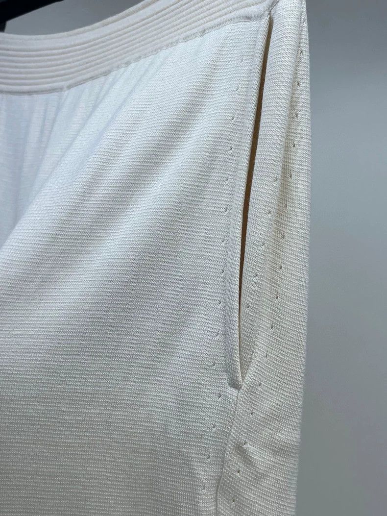Loro Piana Loro piana Milk-white knitted wide-leg trousers 2506-Nextar Size 27" / US 4 / IT 40 - 3 Thumbnail