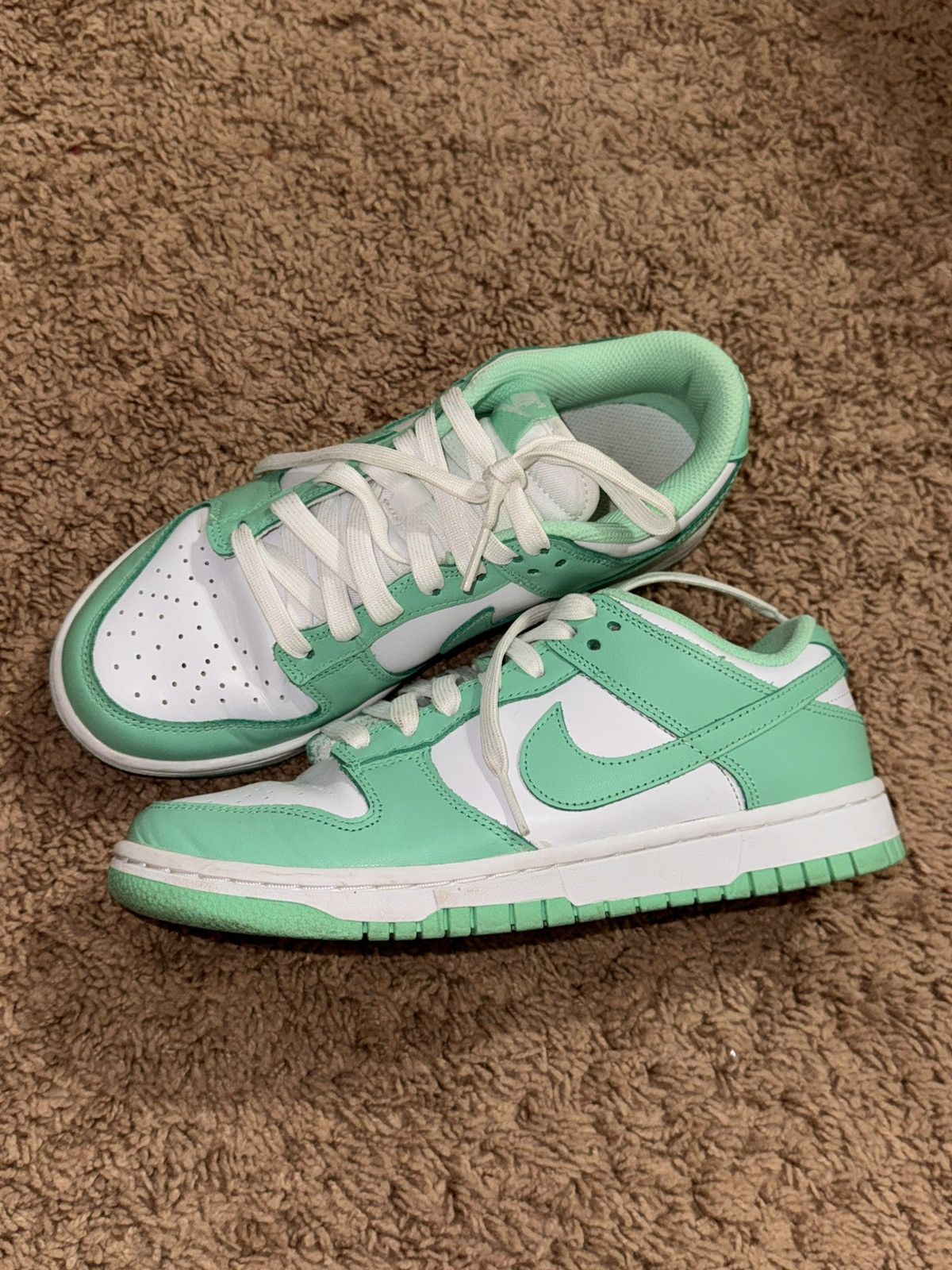 Nike Nike Dunk Low Green Glow Size US 7.5 / IT 37.5 - 3 Thumbnail