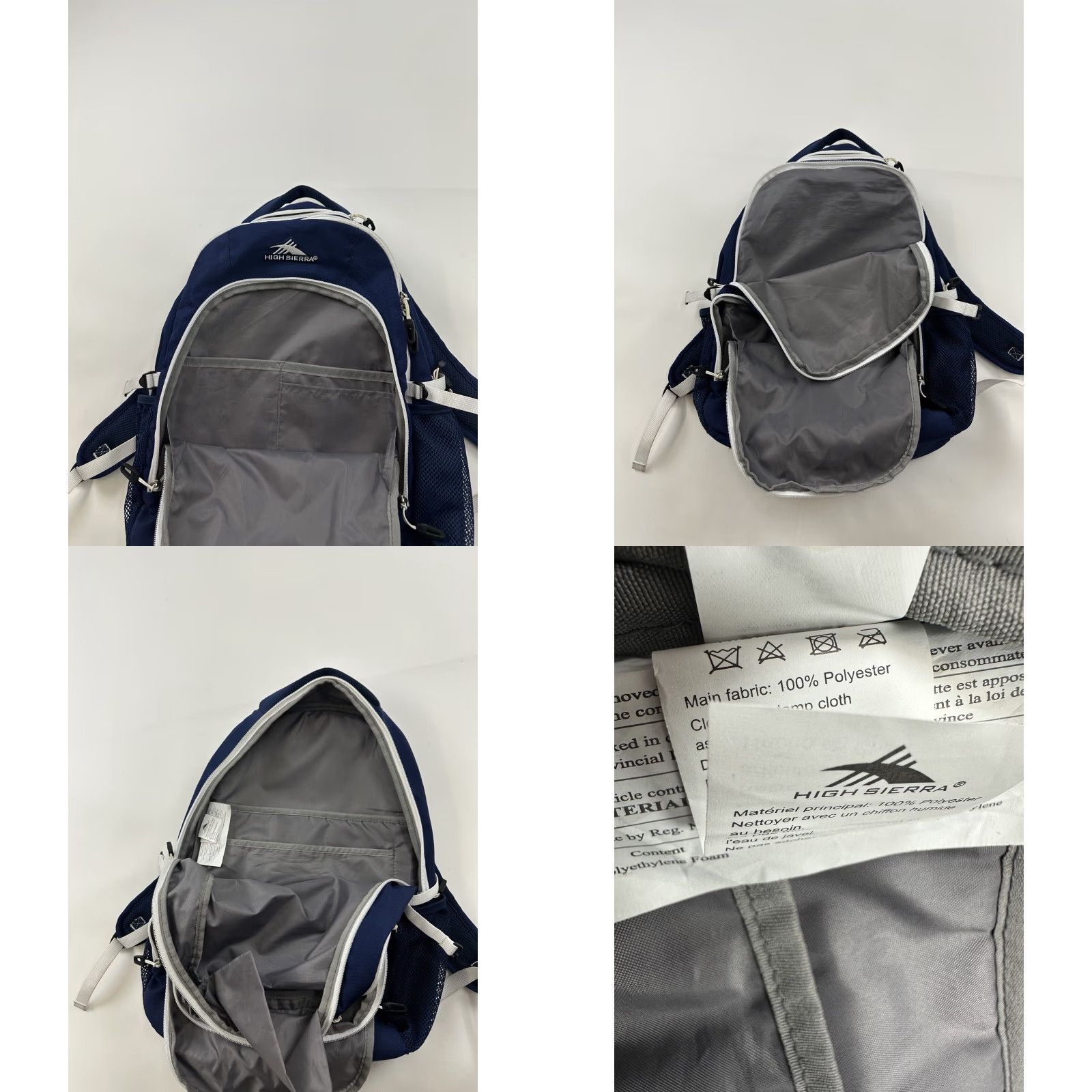 High Sierra High Sierra Backpack Blue Laptop Sleeve Bottle Double Strap Size ONE SIZE - 9 Thumbnail