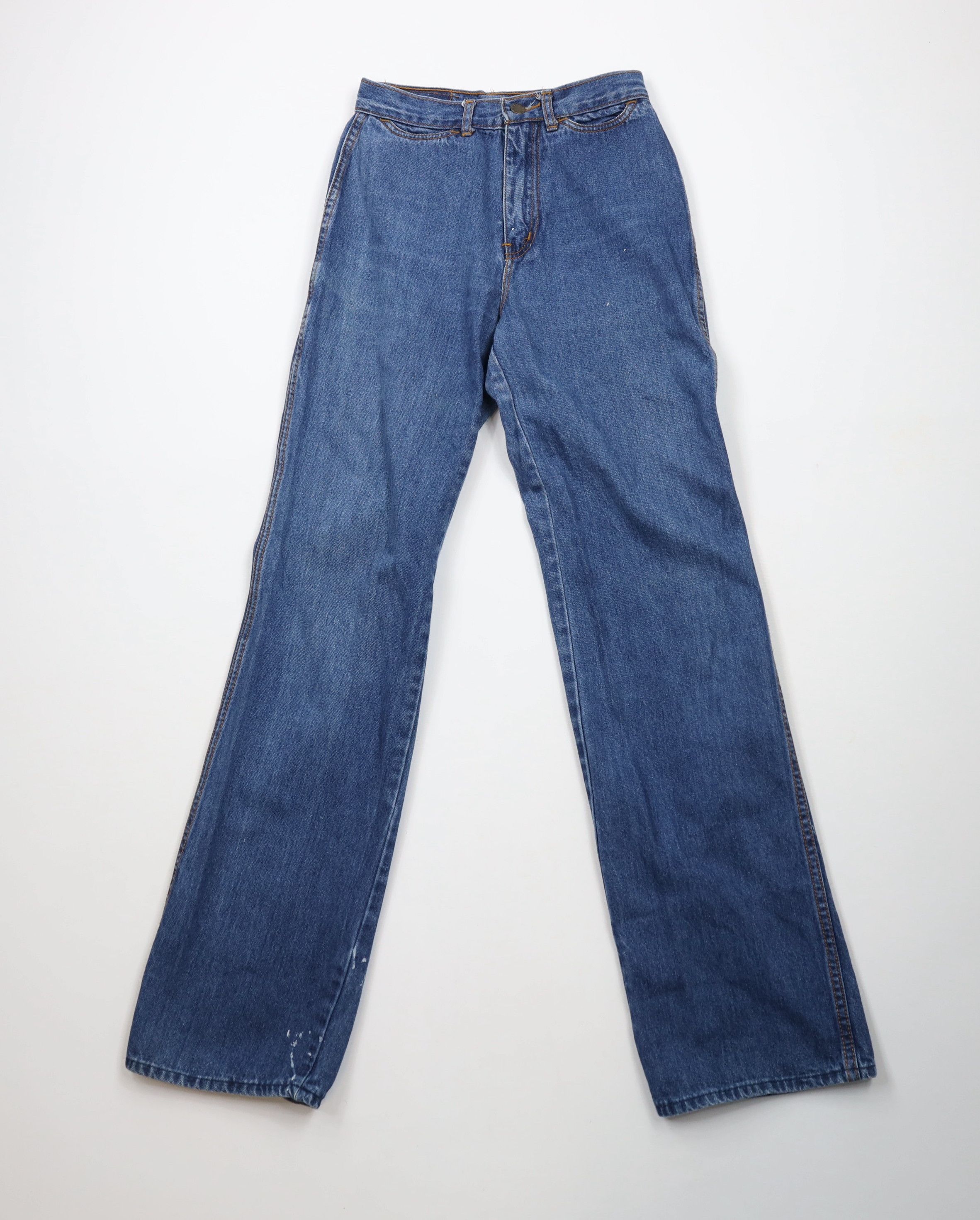 Vintage Vintage 80s 90s Streetwear Flared Wide Leg Denim Jeans Size 30" / US 8 / IT 44 - 1 Thumbnail
