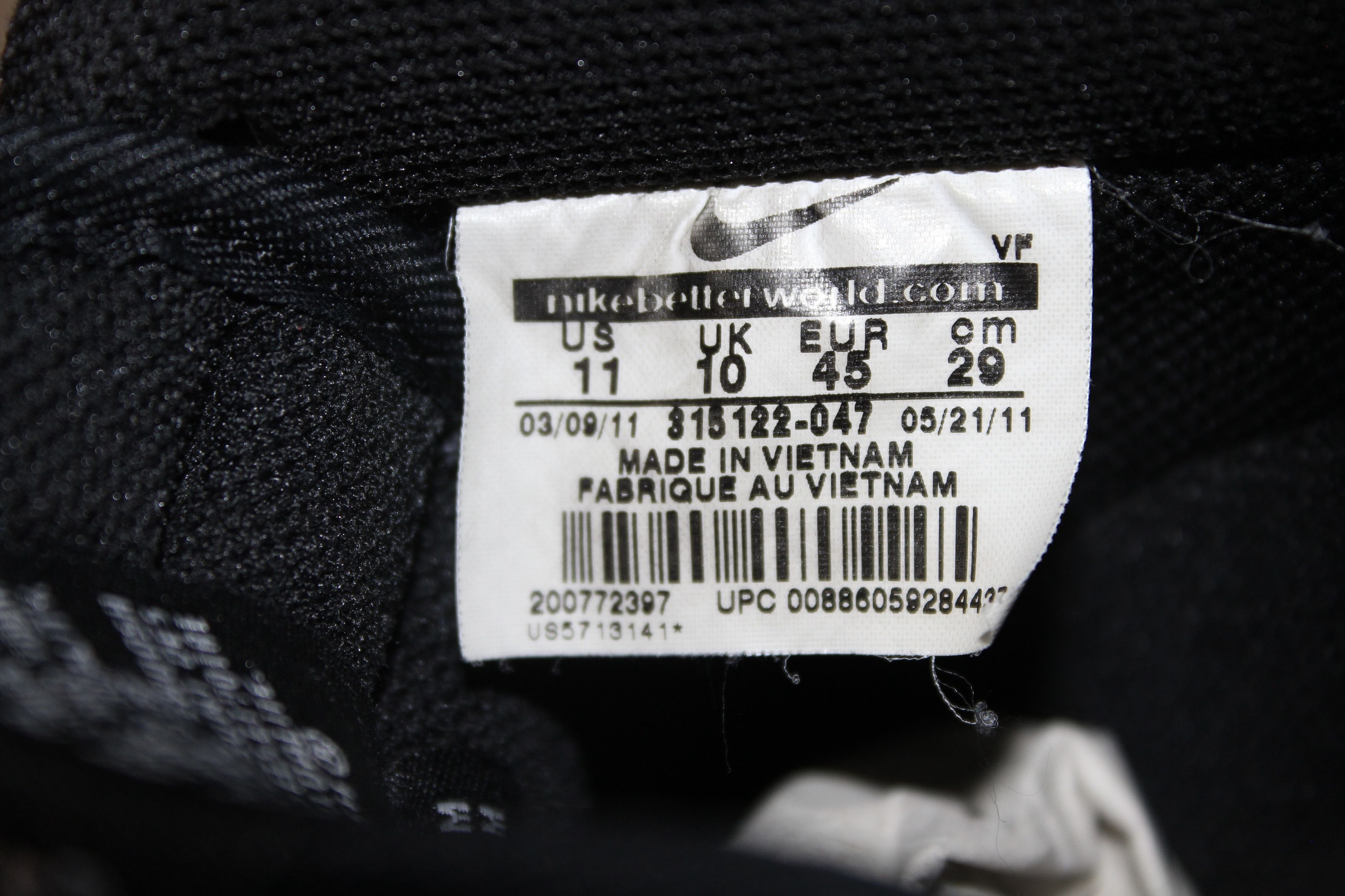 Nike Nike Air Force 1 Size 11 Black Patent Leather Tuxedo Smoke Size US 11 / EU 44 - 8 Thumbnail
