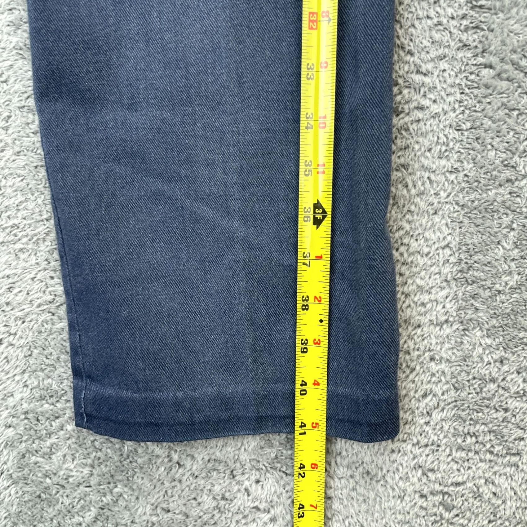 Vintage VINTAGE Mr Leggs Pants Mens Regular Blue Straight Leg Logo 5-Pocket Chino Workwear Shirt Size US 31 - 6 Thumbnail