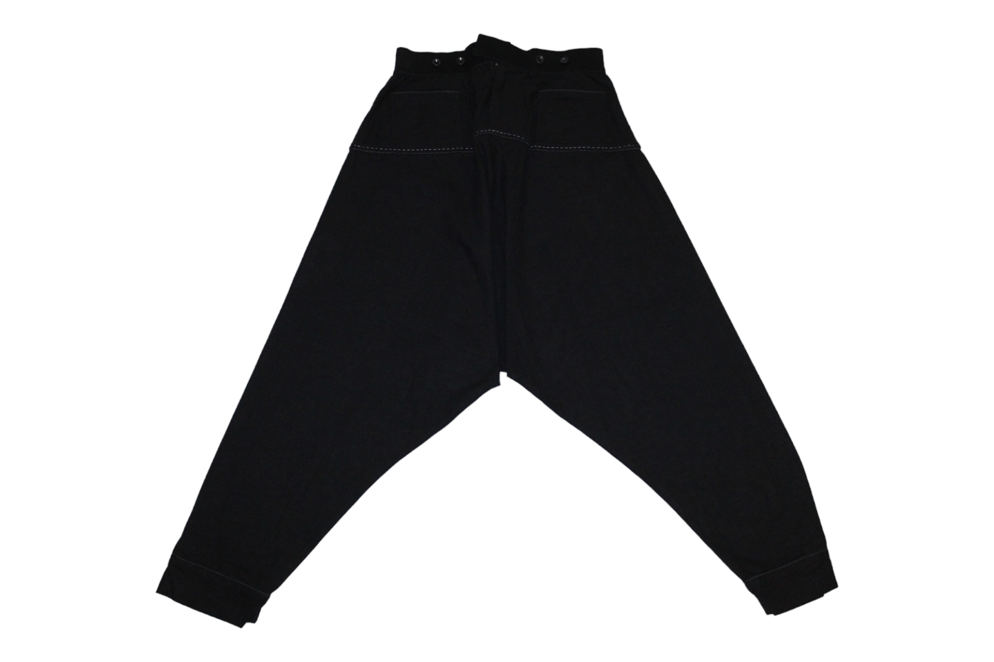 Japanese Brand Gingersnap Bali 100% Linen Elastic Waist Drop Crotch Pant Size US 32 / EU 48 - 3 Thumbnail