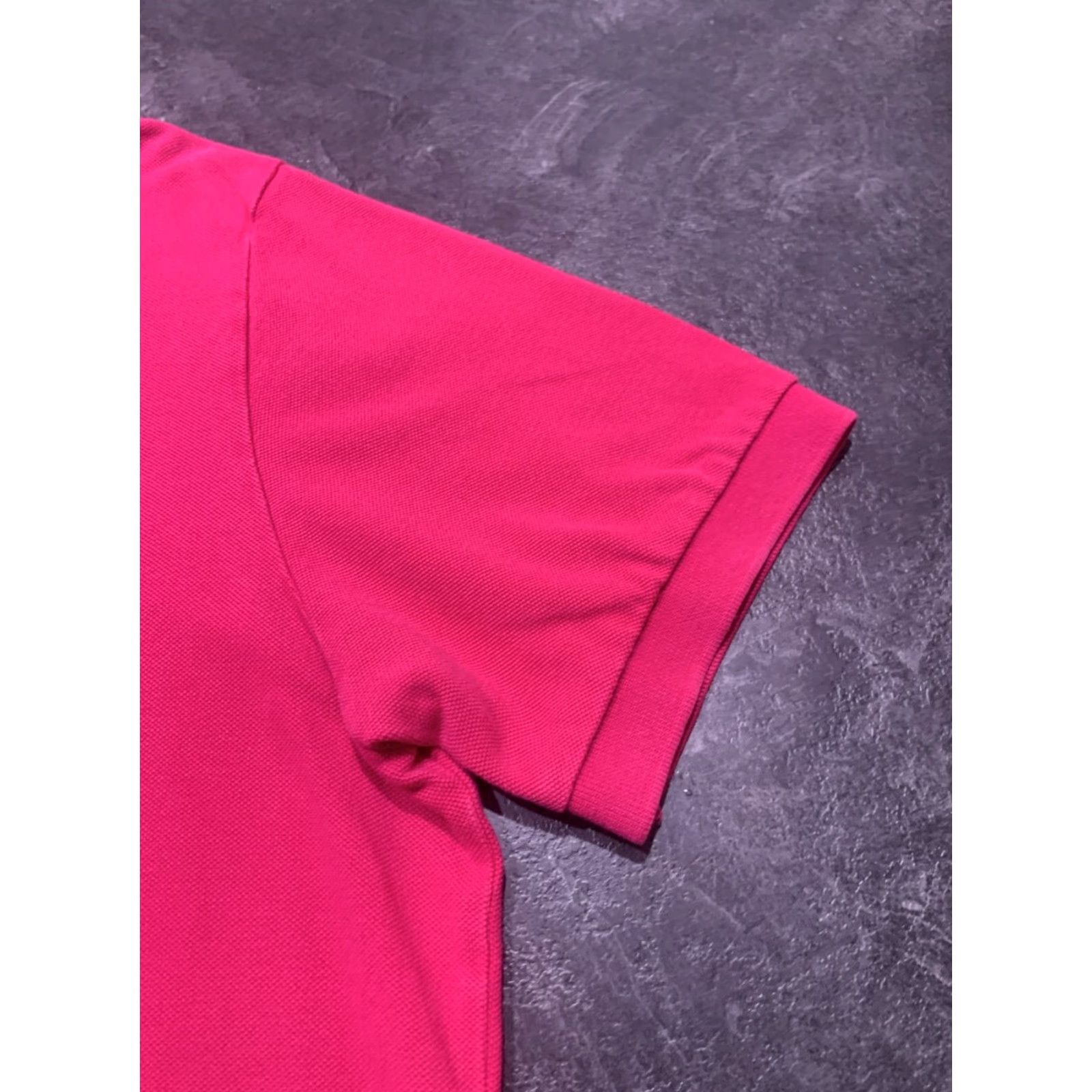 Polo Ralph Lauren VINTAGE Polo Ralph Lauren Mens Pink Solid Polo Shirt Size XL, Short Sleeve, Embroidered Green Pony, 80s/90s Size US XL / EU 56 / 4 - 3 Thumbnail