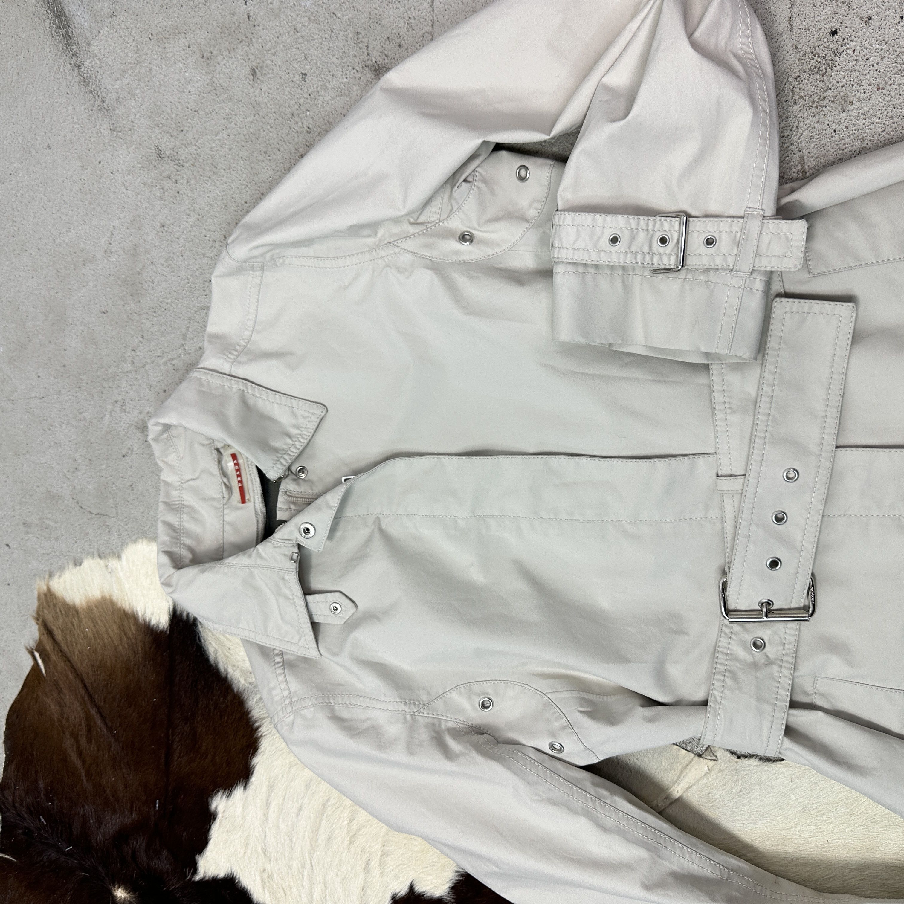 Prada Vintage Minimalist Classy Gore-Tex Prada Coat Y2K Size M / US 6-8 / IT 42-44 - 12 Thumbnail