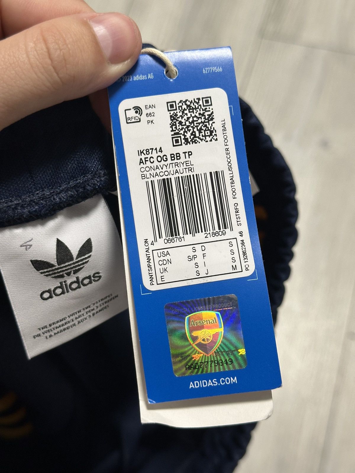 Adidas New Adidas Arsenal Beckenbauer Track Bottoms SweatPants Size US 30 / EU 46 - 5 Thumbnail
