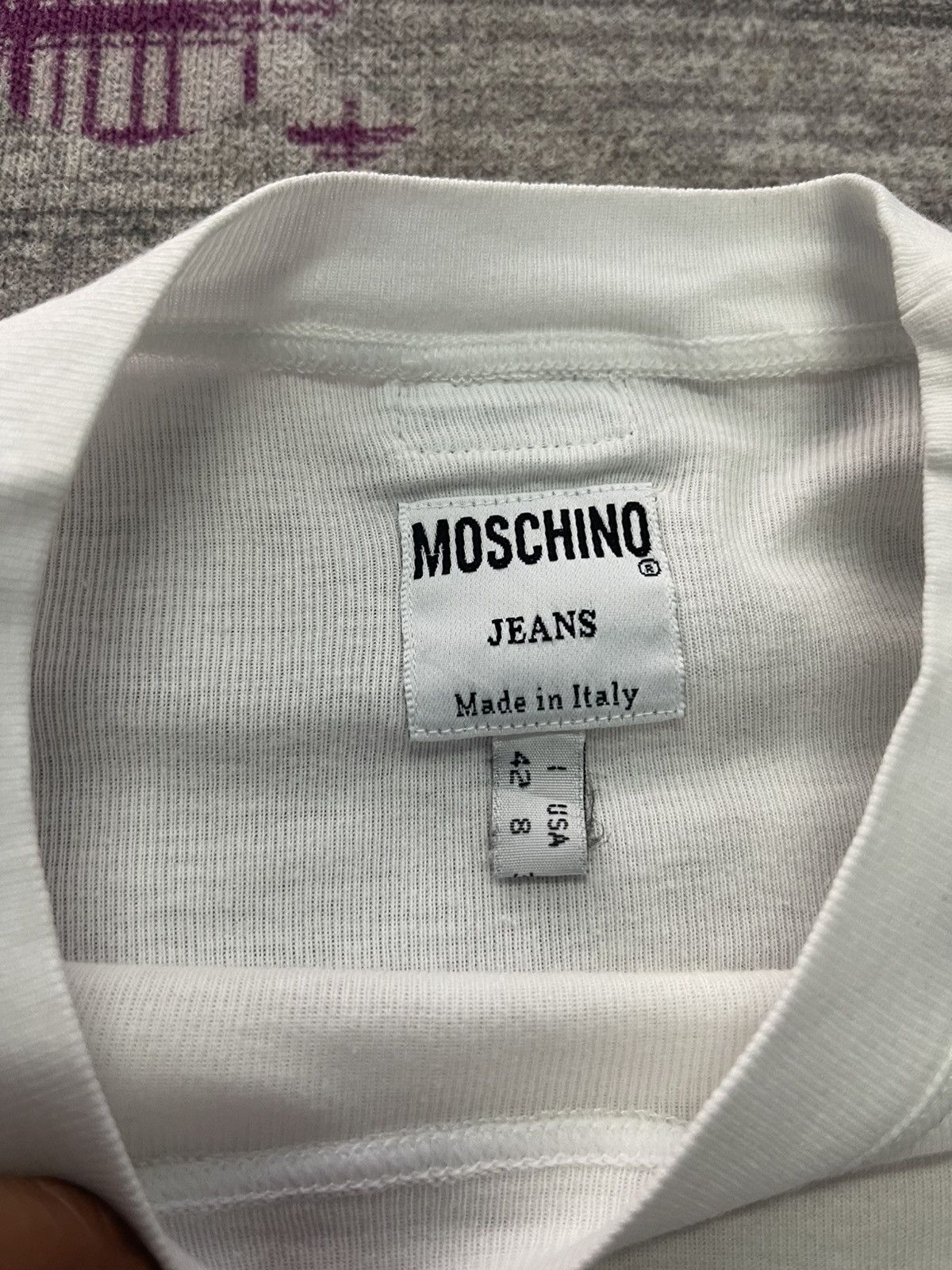 Moschino VINTAGE MOSCHINO JEANS TEE VERY RARE Size S / US 4 / IT 40 - 4 Thumbnail
