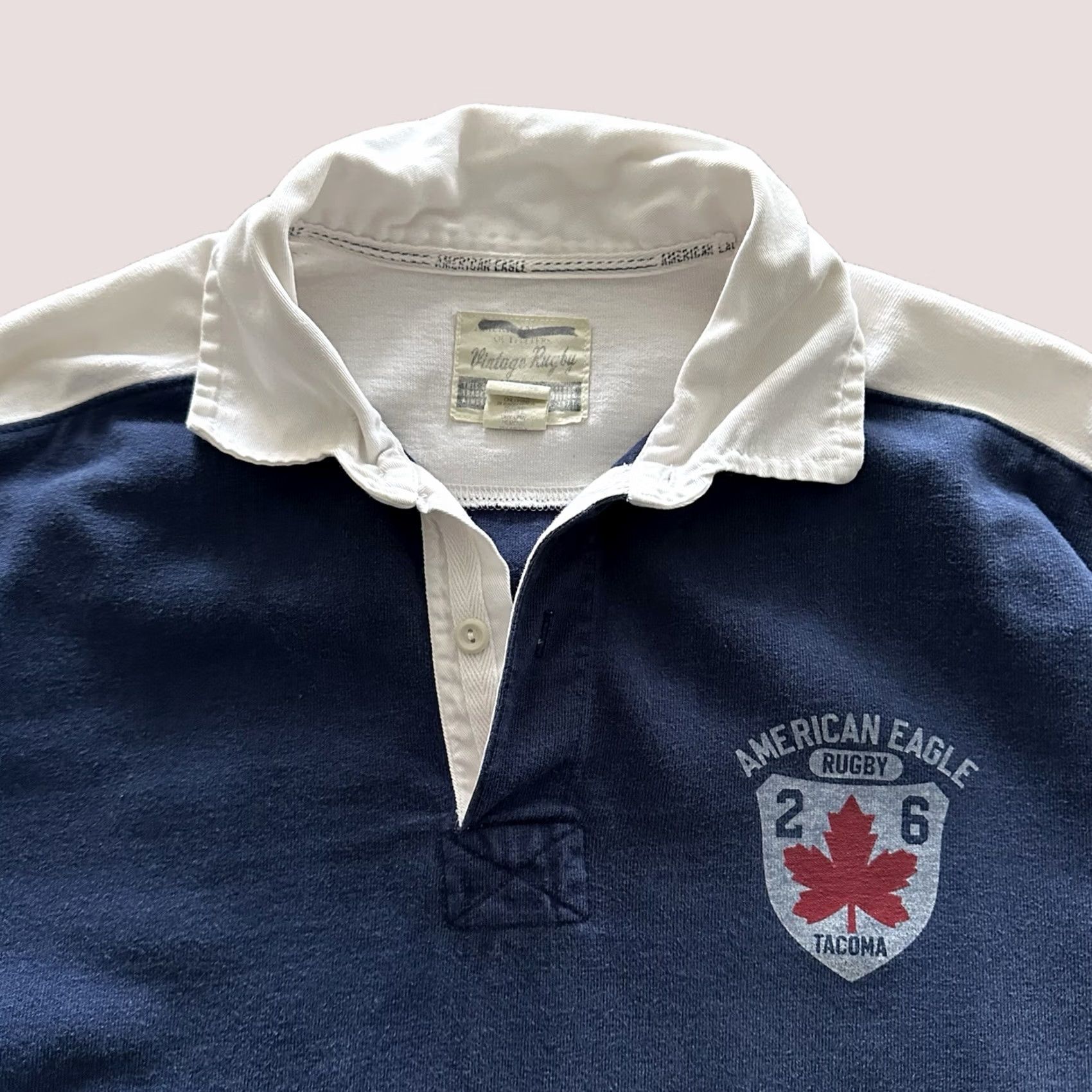 American Eagle Outfitters VINTAGE American Eagle Outfitters Rugby Polo Mens L Blue White Cotton Shirt Mens L Blue White Rugby Decade/Theme: None Size US L / EU 52-54 / 3 - 1 Thumbnail