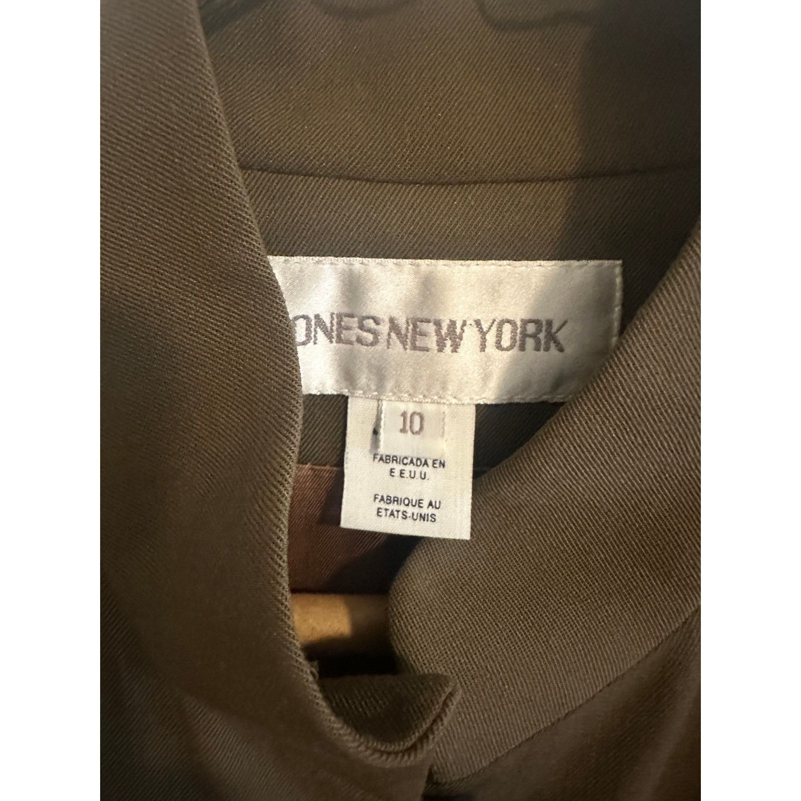 Jones New York Jones New York Brown Gold Button Long Sleeve Collar Blazer Size L / US 10 / IT 46 - 15 Thumbnail