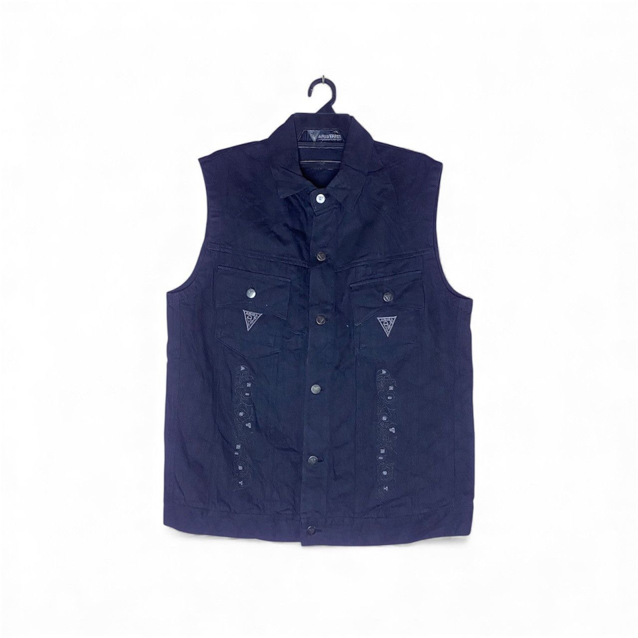 Denime ARISTRIST 10TH Anniversary Sleeveless Denim Vest Jacket Size US XL / EU 56 / 4 - 2 Thumbnail
