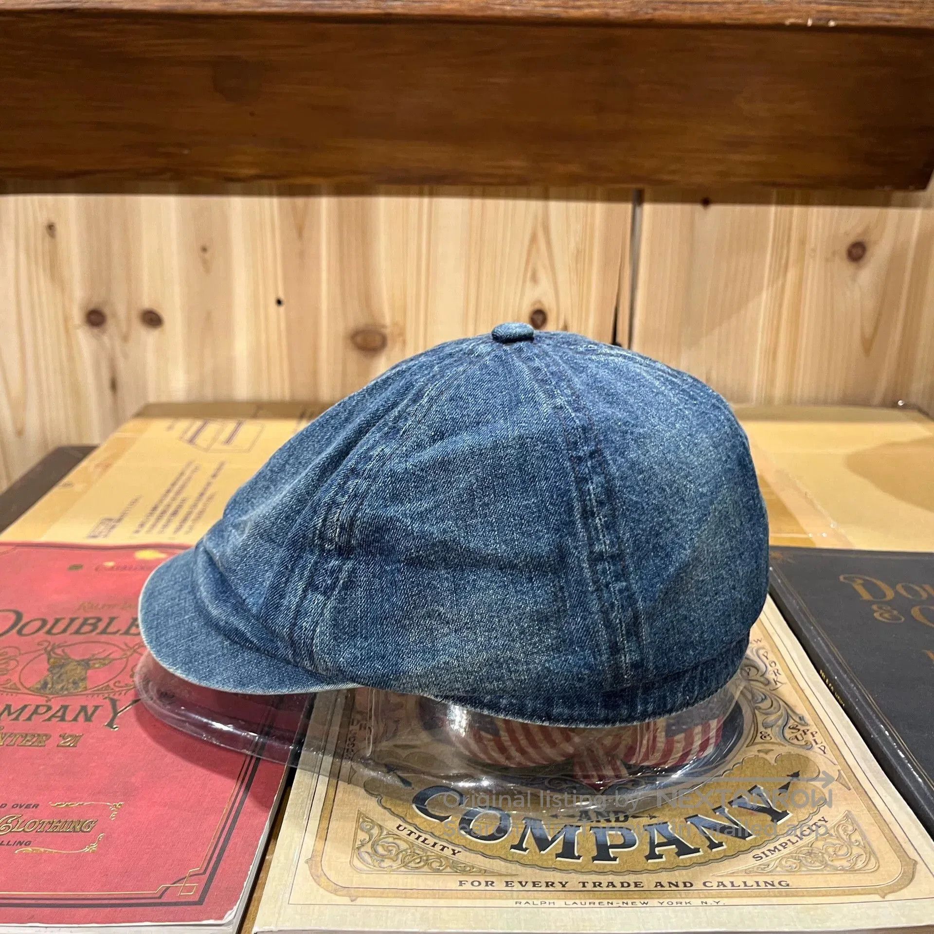 RRL Ralph Lauren RRL Denim Newsboy Cap M Size. Size ONE SIZE - 4 Thumbnail