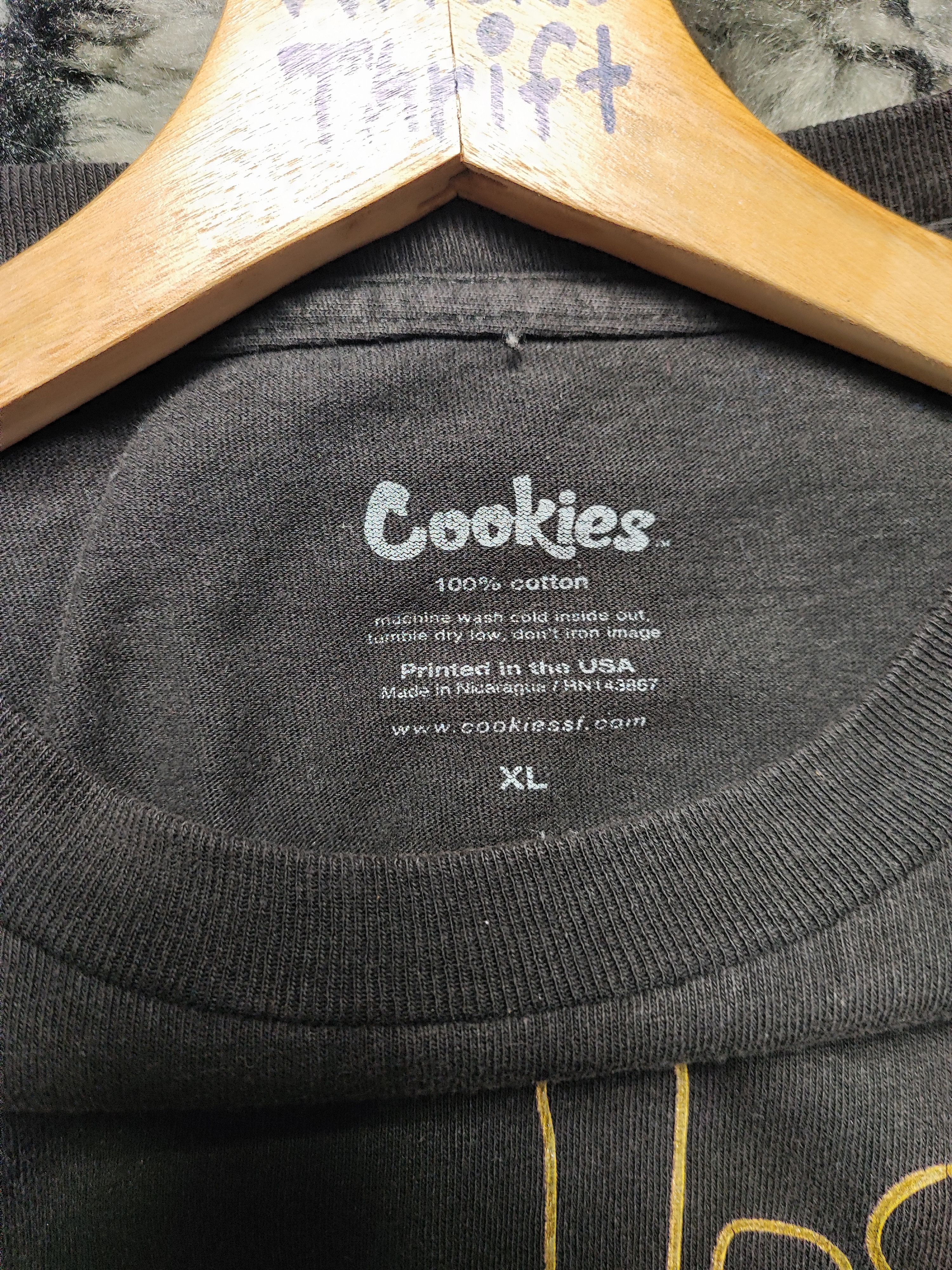 Cookies Vintage Cookies OG Release Script Logo T-Shirt Size US XL / EU 56 / 4 - 12 Thumbnail