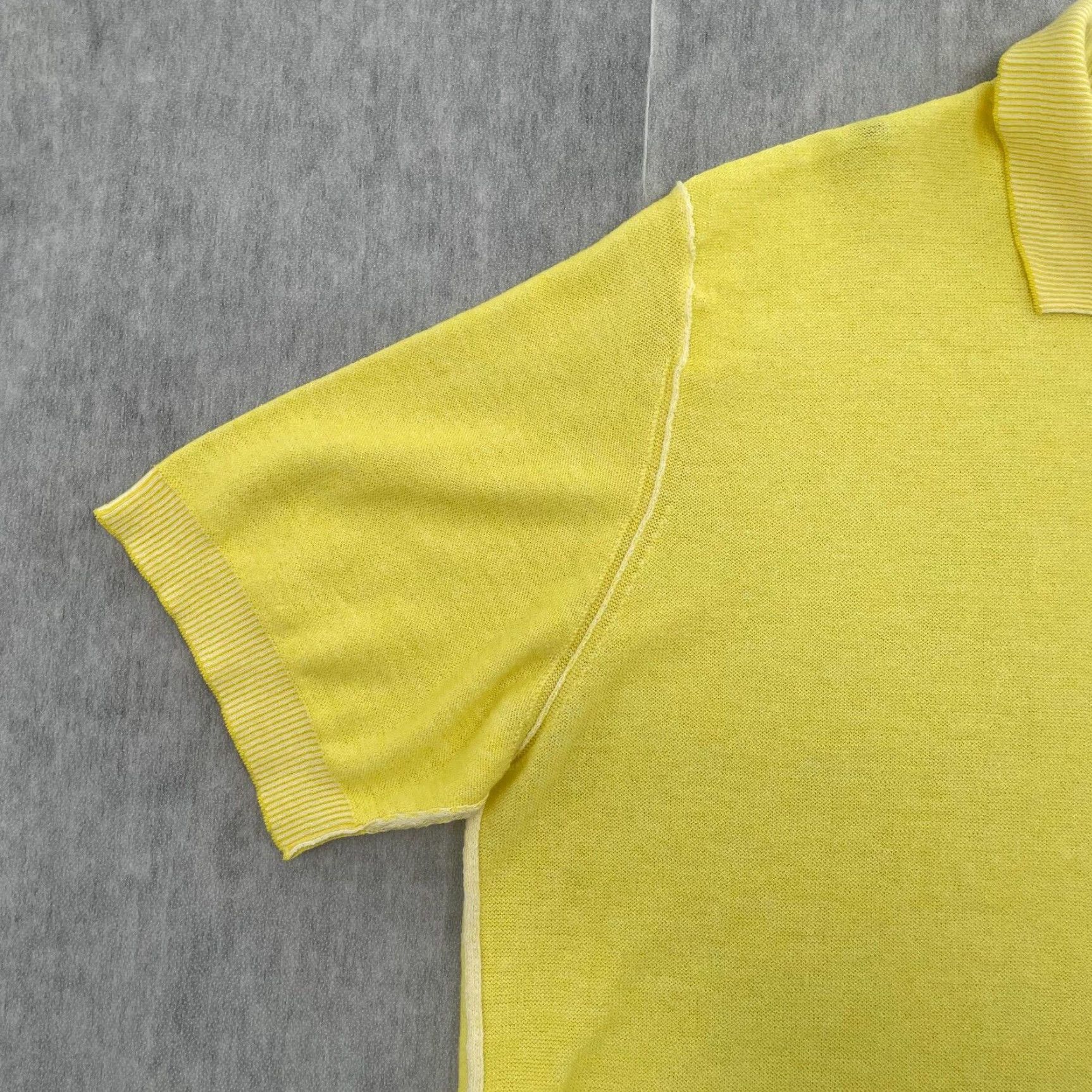 Vintage Vintage Phil Petter Polo Shirt Adult XL Cotton Knit Yellow Men’s Short Sleeve Casual Mens XL Size US XL / EU 56 / 4 - 4 Thumbnail