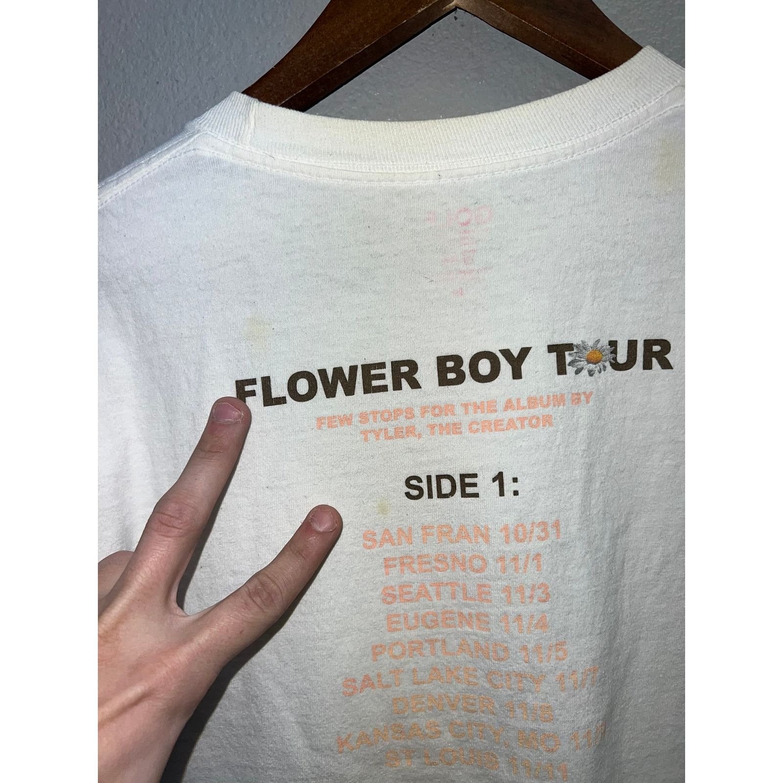 Golf Wang Tyler The Creator Flower Boy Tour Shirt Concert Tee Medium Size US M / EU 48-50 / 2 - 10 Thumbnail