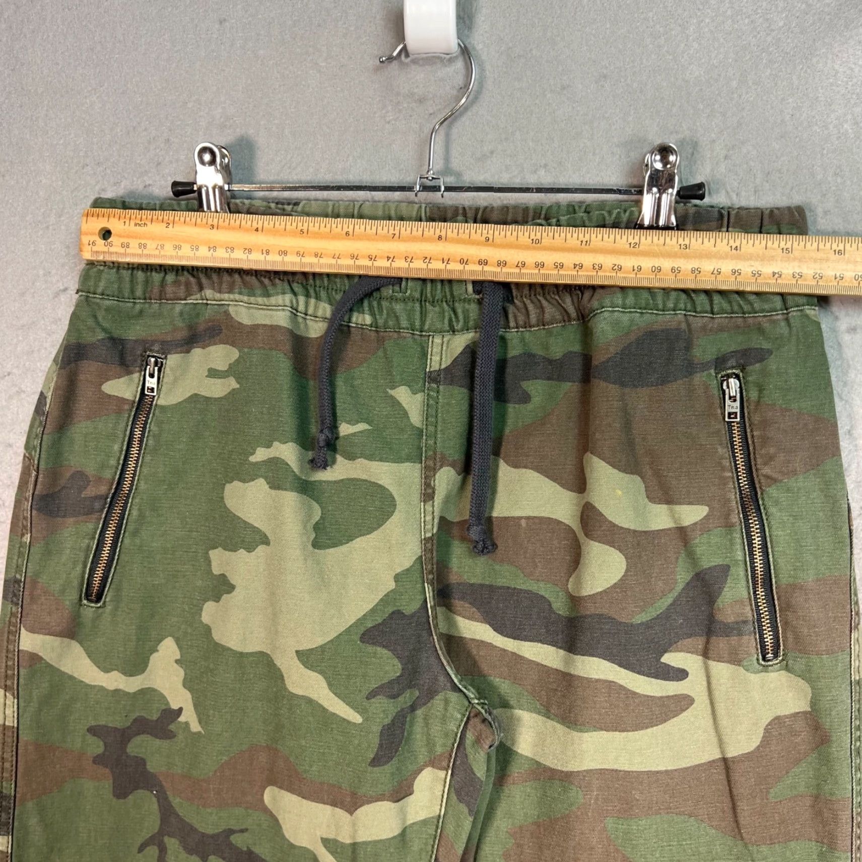 TNA TNA Womens Camouflage Jogger Pants 100% Cotton Drawstring Medium Green Womens Jogger Pants 100% Cotton Casual Activewear TNA Size 32" / US 10 / IT 46 - 5 Thumbnail