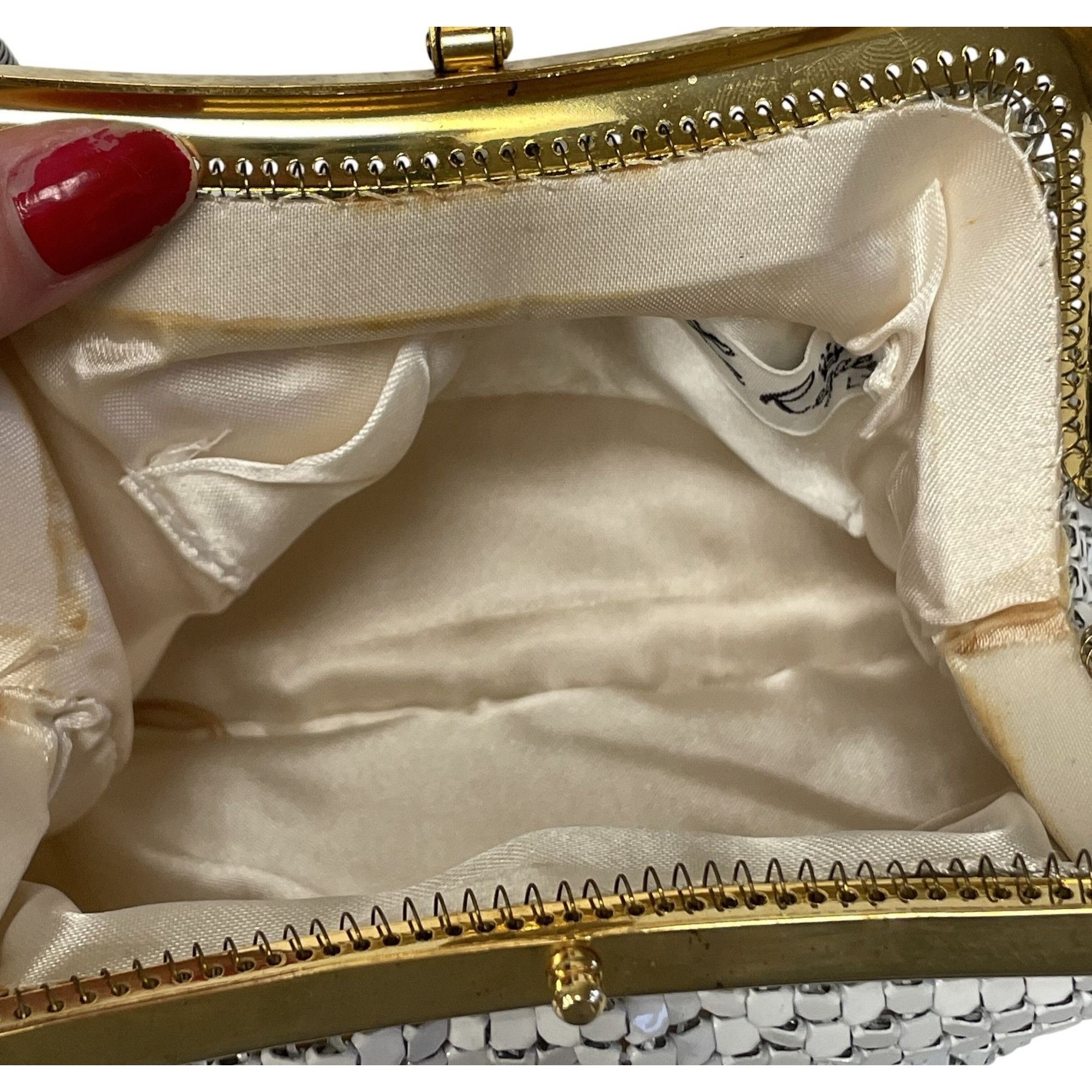 Other Vtg La Regale FORMAL Bag Shoulder Chain METAL Mesh Purse Size ONE SIZE - 4 Thumbnail
