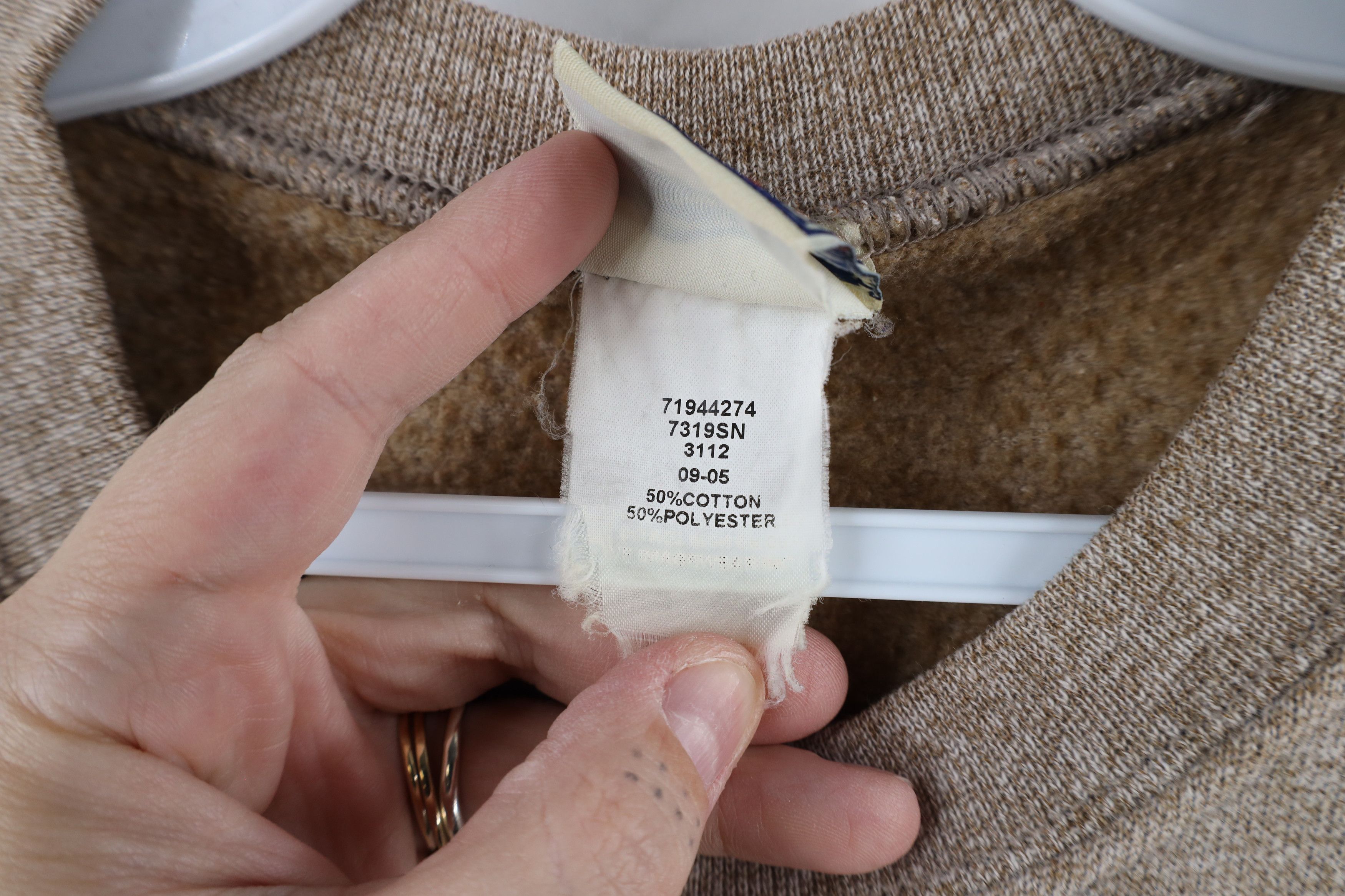 Vintage Vintage 90s Streetwear Orchard Crewneck Sweatshirt Beige Size L / US 10 / IT 46 - 7 Thumbnail