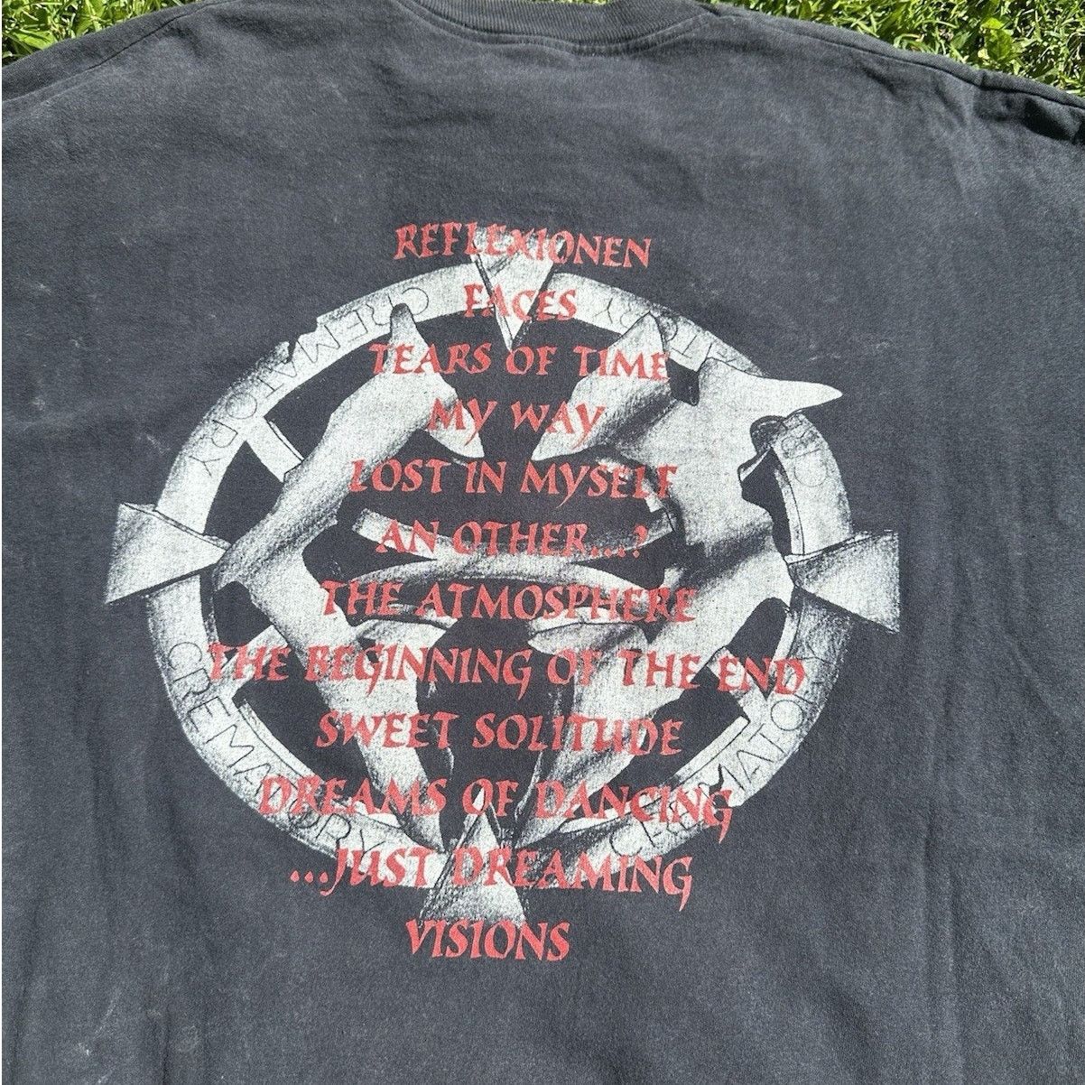 Band Tees × Vintage T-Shirt CREMATORY “illusions” Vintage ‘95 Men’s Large Size US L / EU 52-54 / 3 - 5 Thumbnail