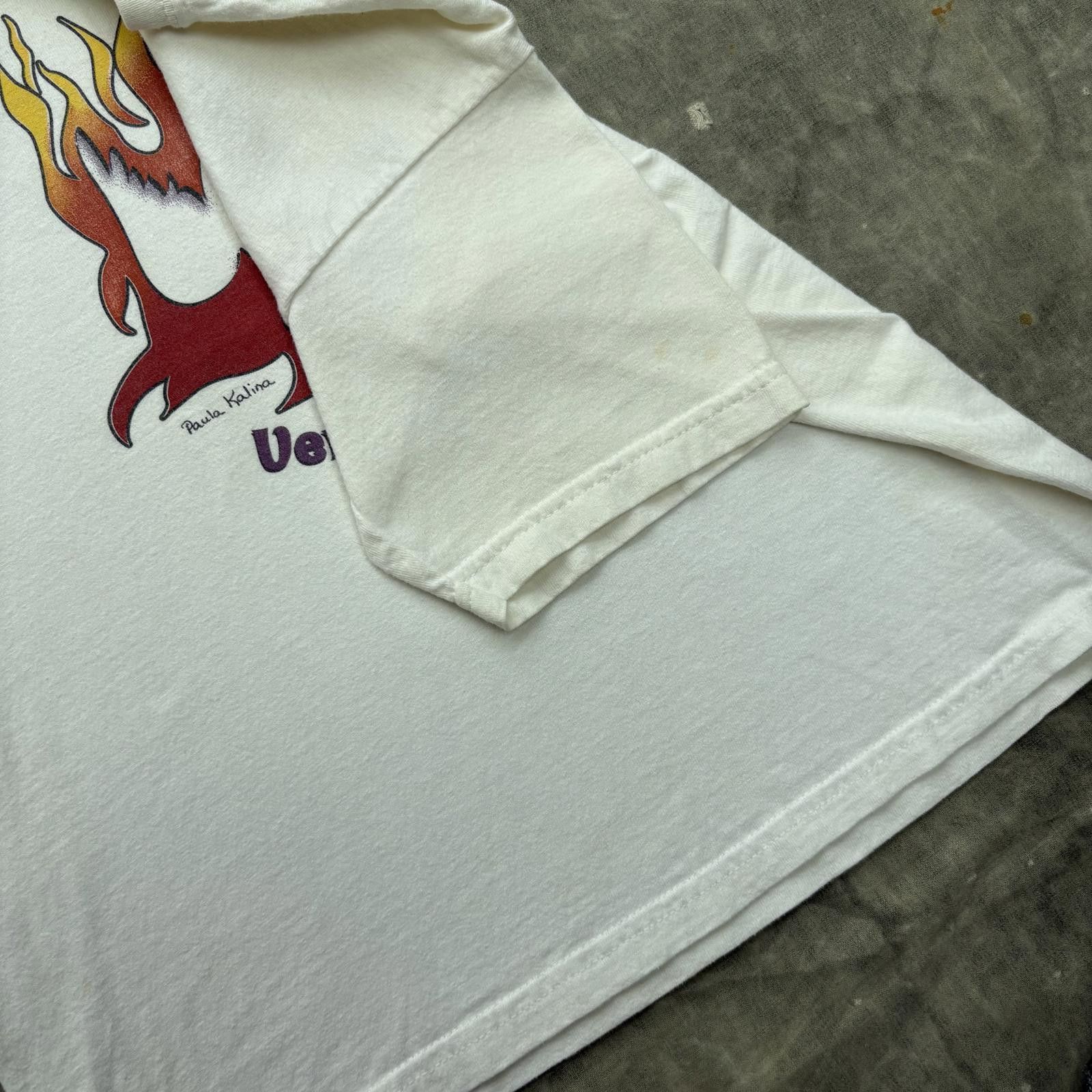 Gildan Vintage Y2K Come Holy Spirit Fire Dove Spanish Jesus Shirt Size US XS / EU 42 / 0 - 5 Thumbnail
