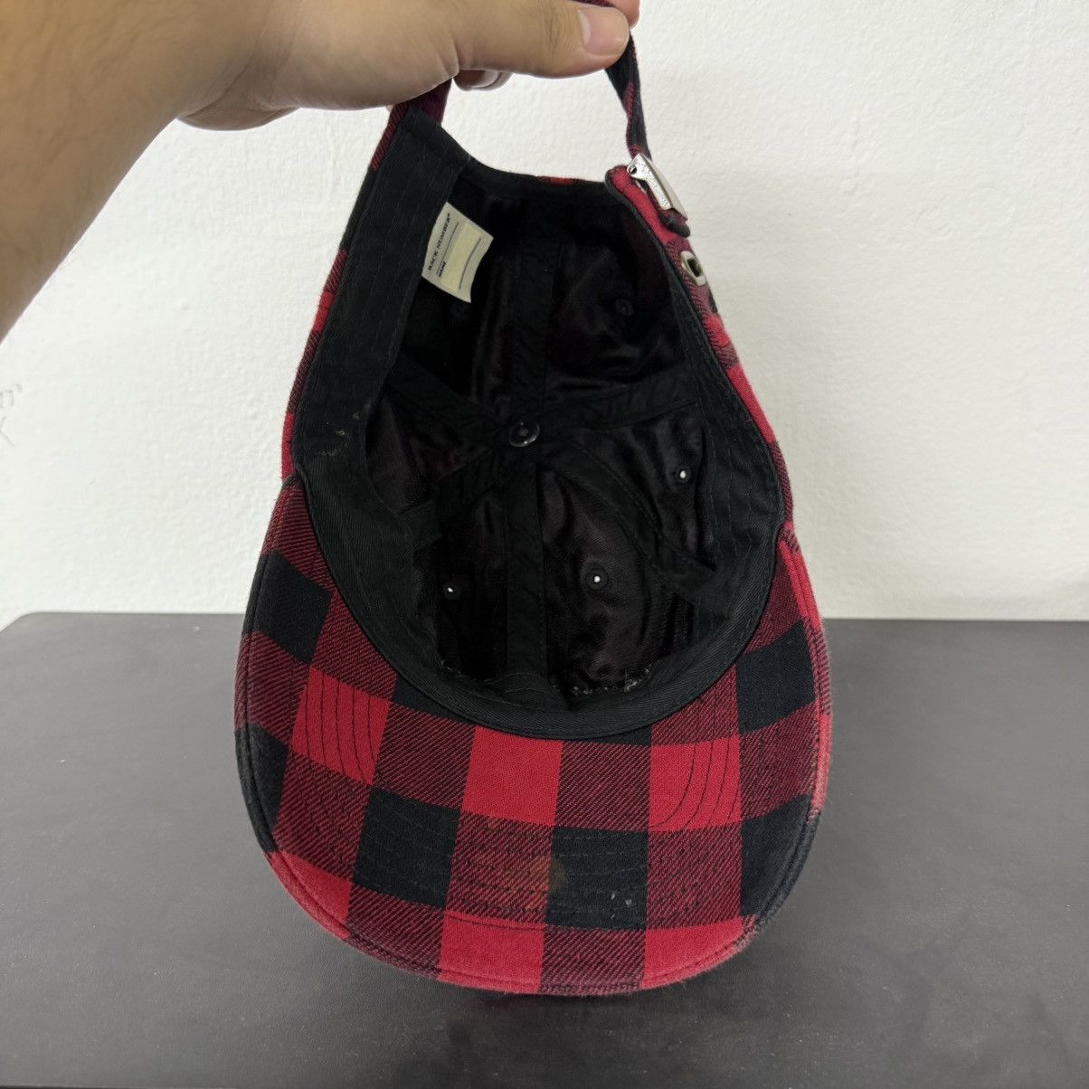 Other Back Number Japan Flannel Balenciaga Style 6 Panel Cap Size ONE SIZE - 5 Thumbnail