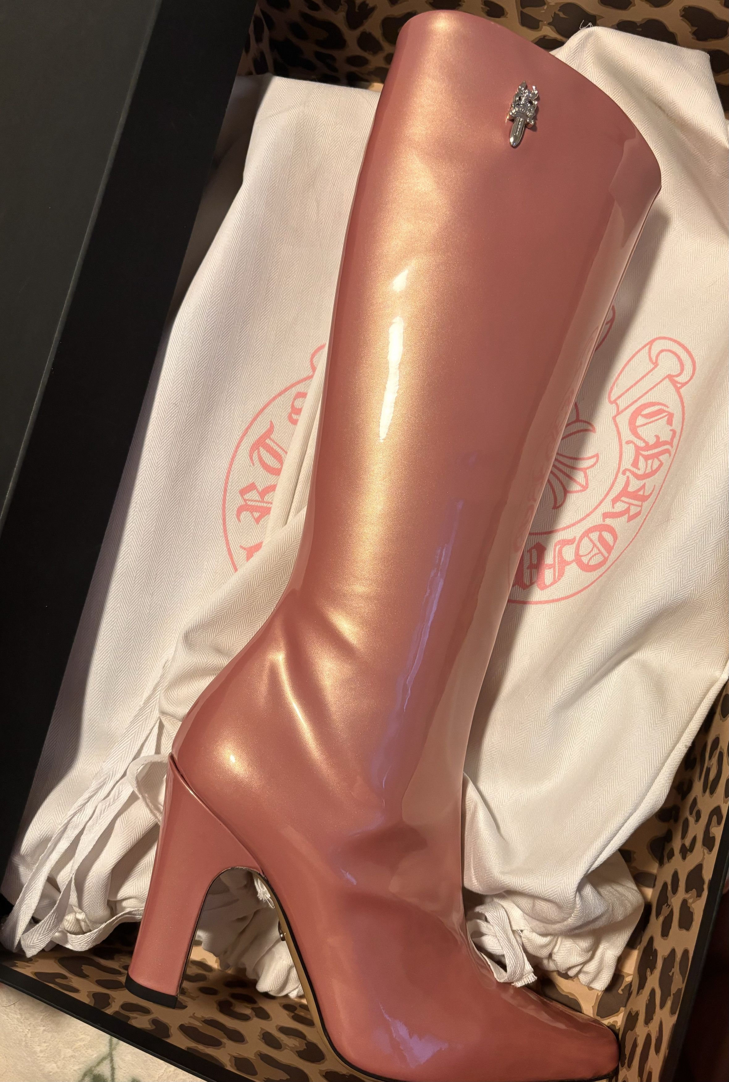 Chrome Hearts Pink Sugar Jones Chrome Hearts Boots Size US 8 / IT 38 - 5 Thumbnail
