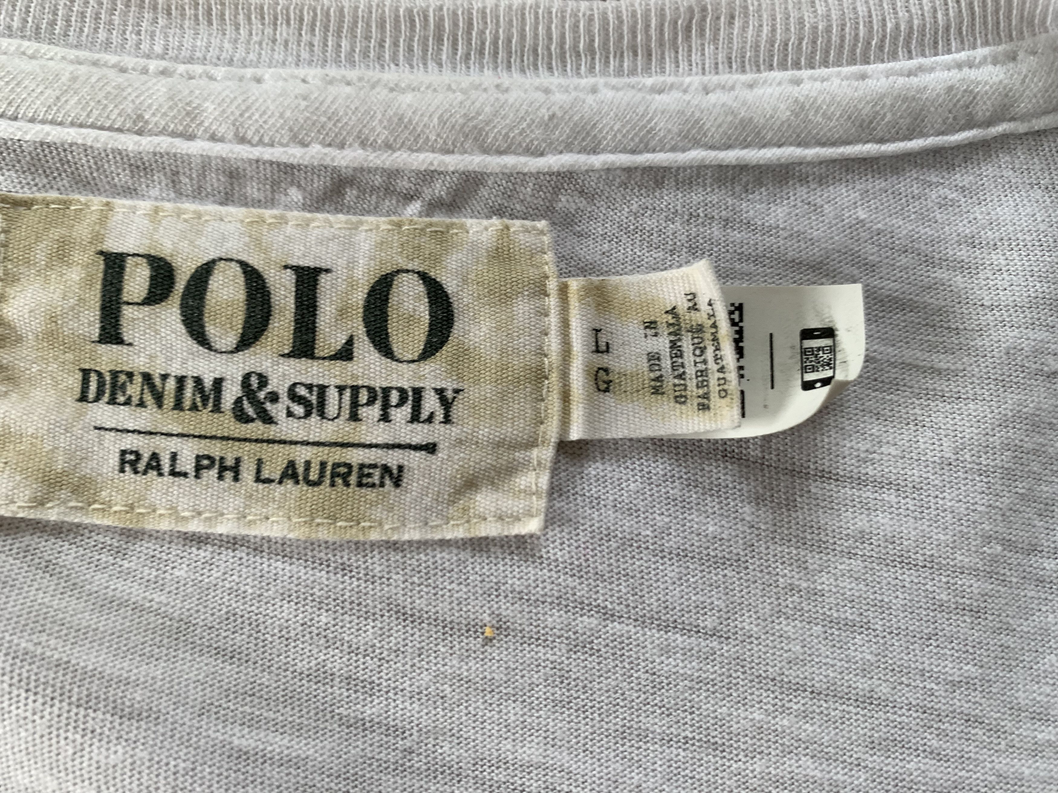 Denim & Supply Ralph Lauren × Polo Ralph Lauren × Ralph Lauren Denim & Supply Ralph Lauren White Short Sleeve Print T Shirt Size US L / EU 52-54 / 3 - 6 Thumbnail