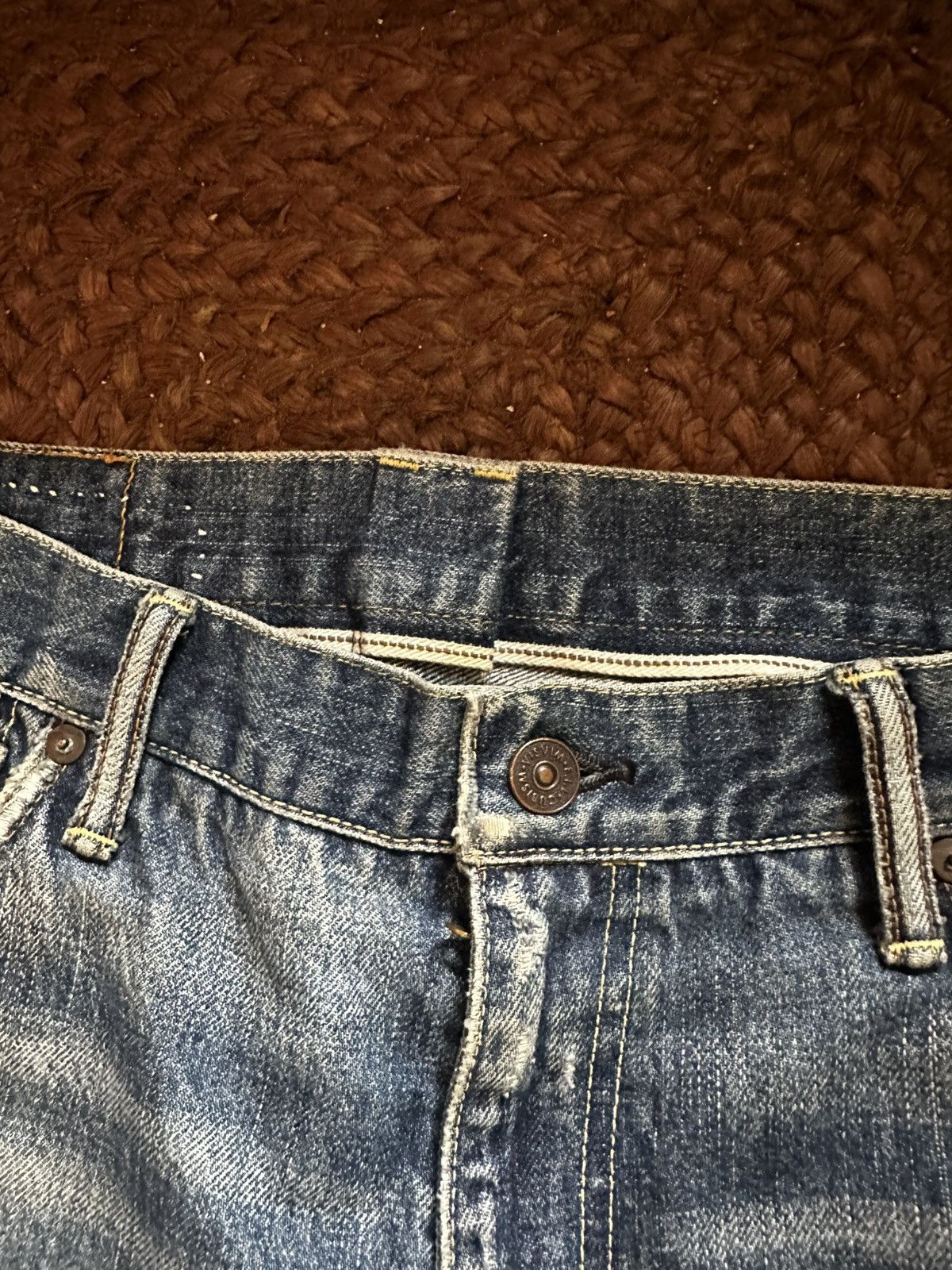 Visvim SS21 ICT Journeyman Tacked Crash Denim (Kofu Repairs) Size US 32 / EU 48 - 4 Thumbnail