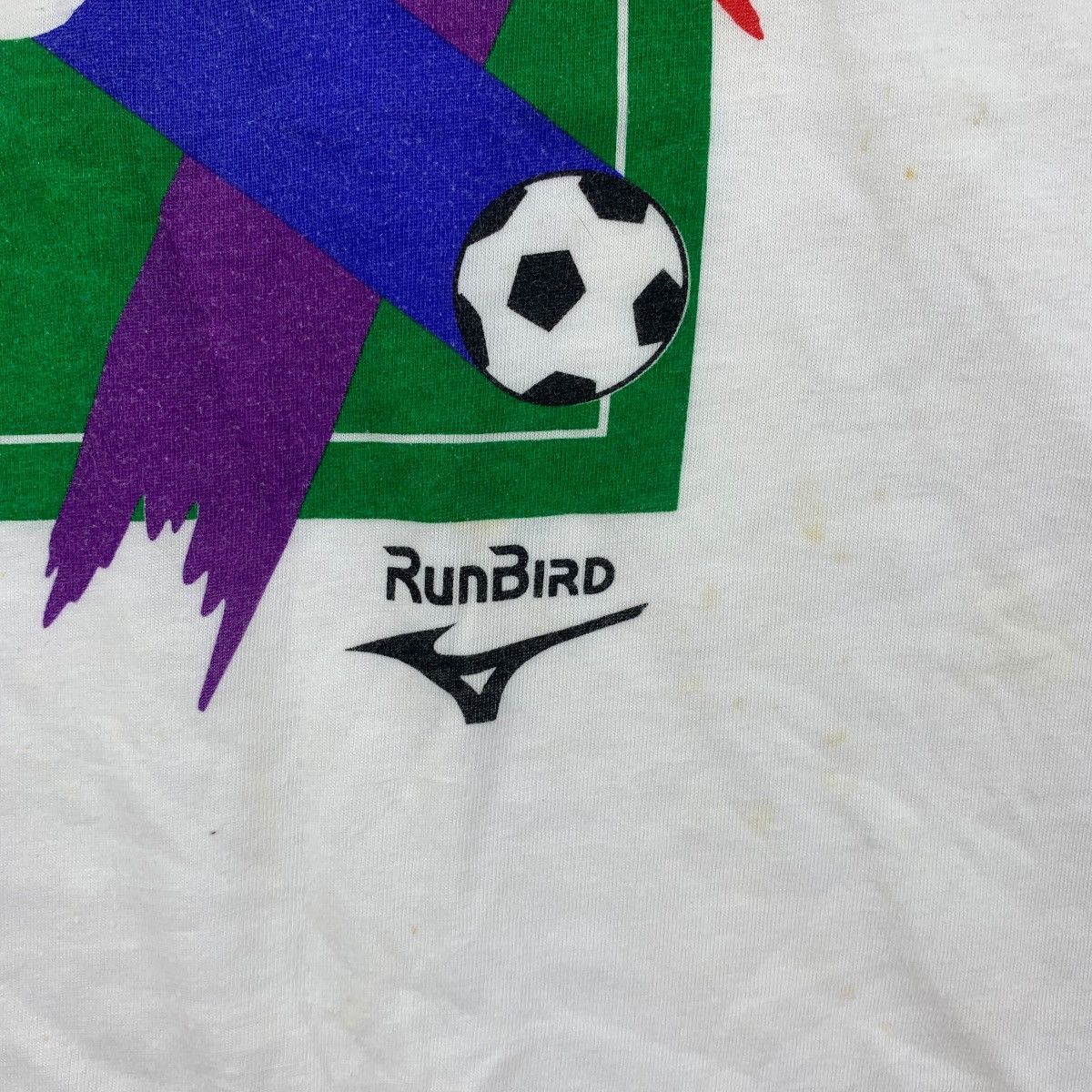 Mizuno Vintage 1993 MIZUNO ALL JAPAN Junior High Soccer Tee Shirt Size US L / EU 52-54 / 3 - 5 Thumbnail