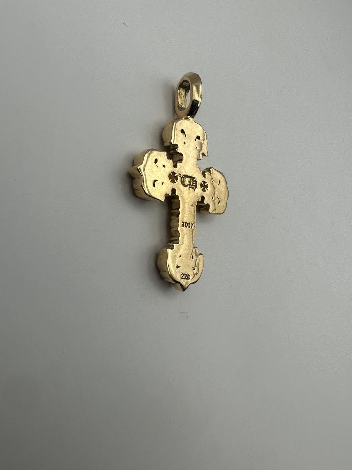 Chrome Hearts Chrome hearts 22k gold filigree charm pave emerald Size ONE SIZE - 8 Thumbnail