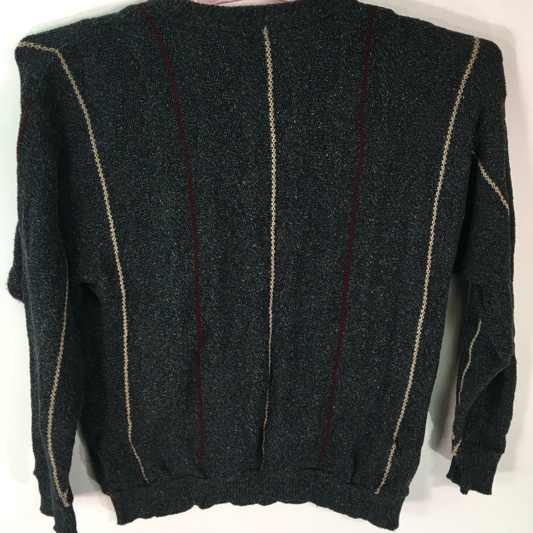 Chimala Himalaya Mens Sweater Shirt Pullover Knitted Gray Striped Winter 2X Crew Neck Casual Vintage? Size US XXL / EU 58 / 5 - 2 Thumbnail