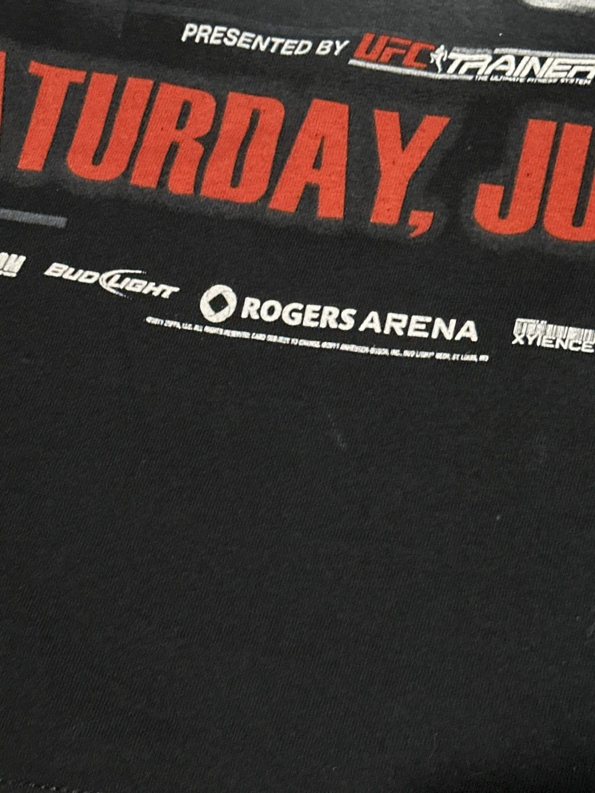 UFC Vtg UFC 131 Dos Santos Vs Carwin Event Promo T-shirt Size US L / EU 52-54 / 3 - 6 Thumbnail