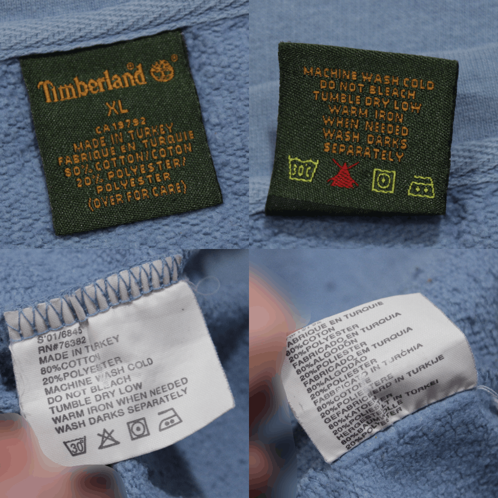 Timberland 90S Embroidered Big Logo Sweatshirt Size US XL / EU 56 / 4 - 8 Thumbnail