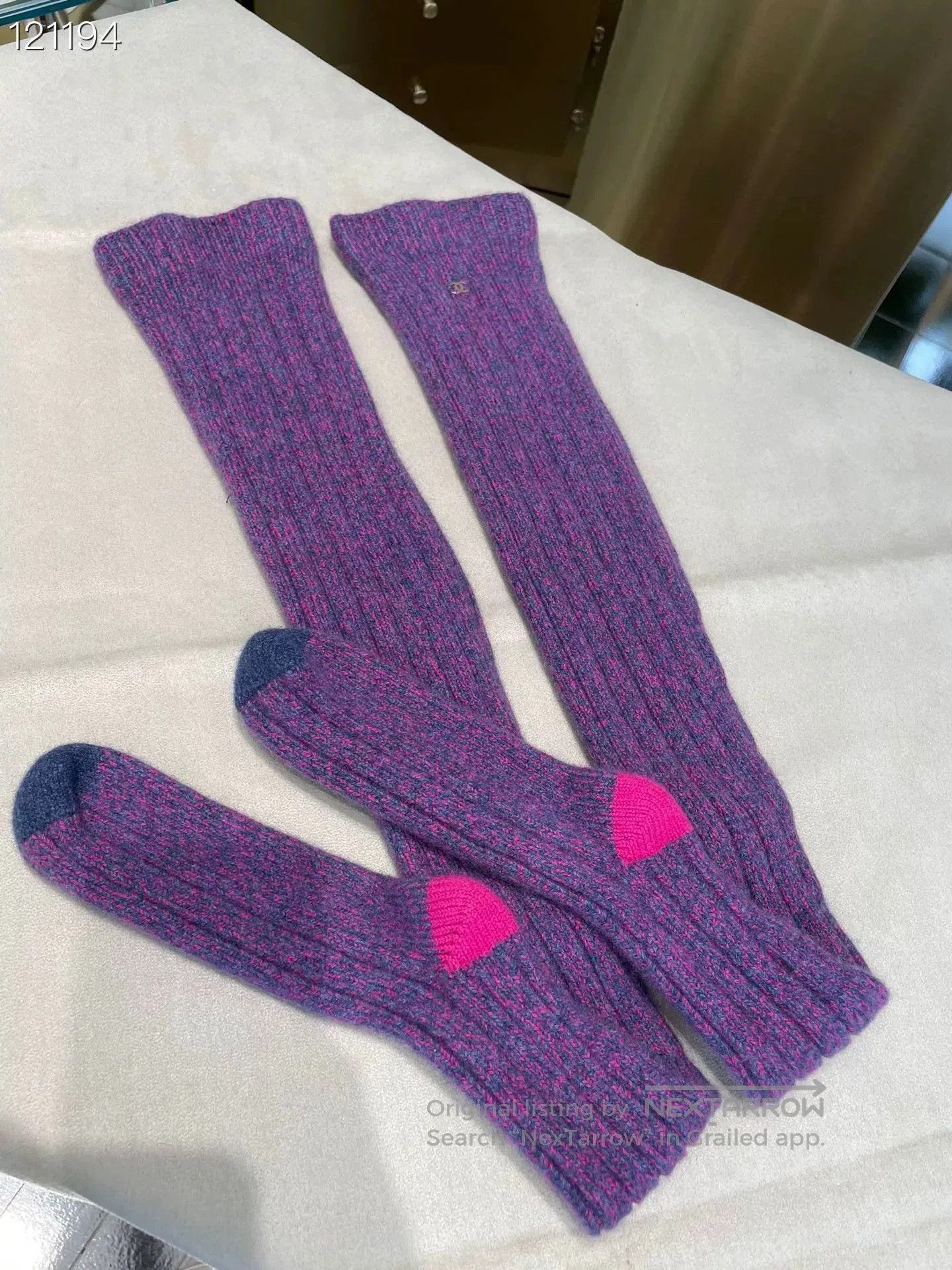 Chanel Chanel 22K Purple Cashmere Tights. Size ONE SIZE - 1 Thumbnail