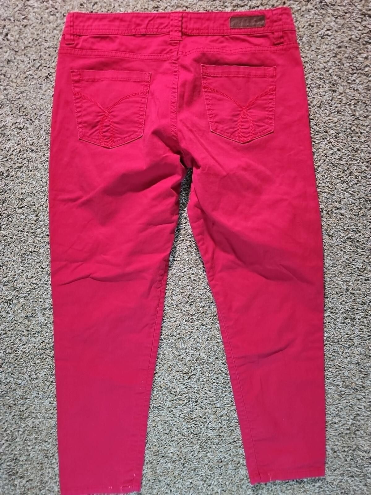 Calvin Klein Calvin Klein Sz 8 Skinny Crop Red Jeans Size 30" / US 8 / IT 44 - 9 Thumbnail
