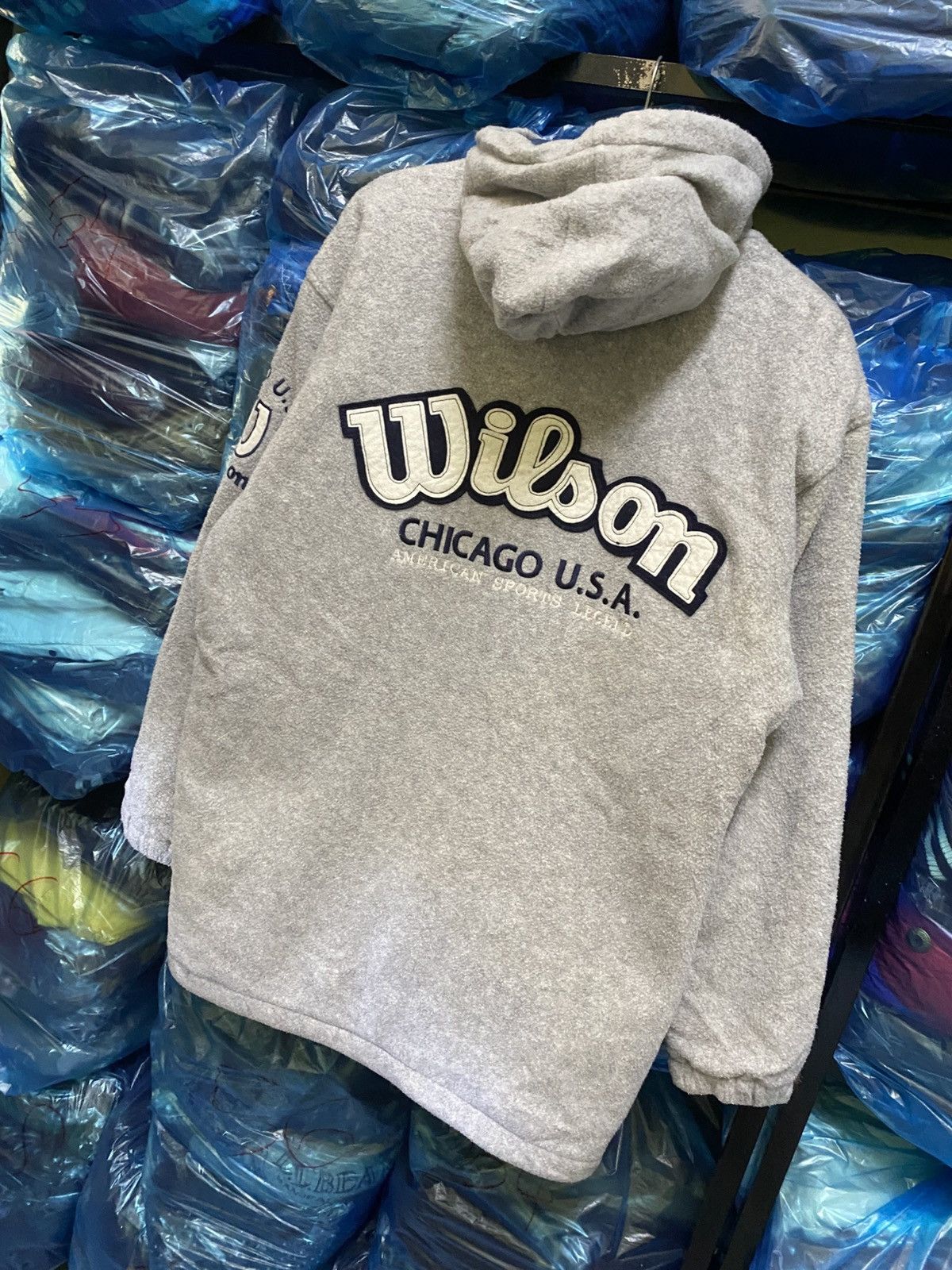 Wilson VINTAGE WILSON FLEECE HOODIE JACKET Size US M / EU 48-50 / 2 - 2 Thumbnail