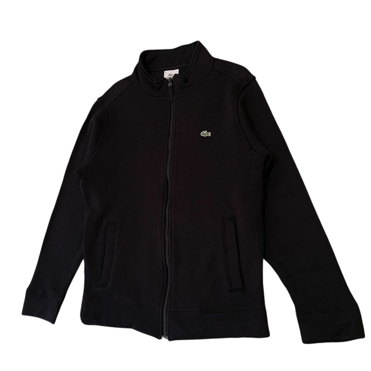 Lacoste Vintage Lacoste Black Zip-Up Knit Jacket - Made in Japan Size US M / EU 48-50 / 2 - 3 Thumbnail