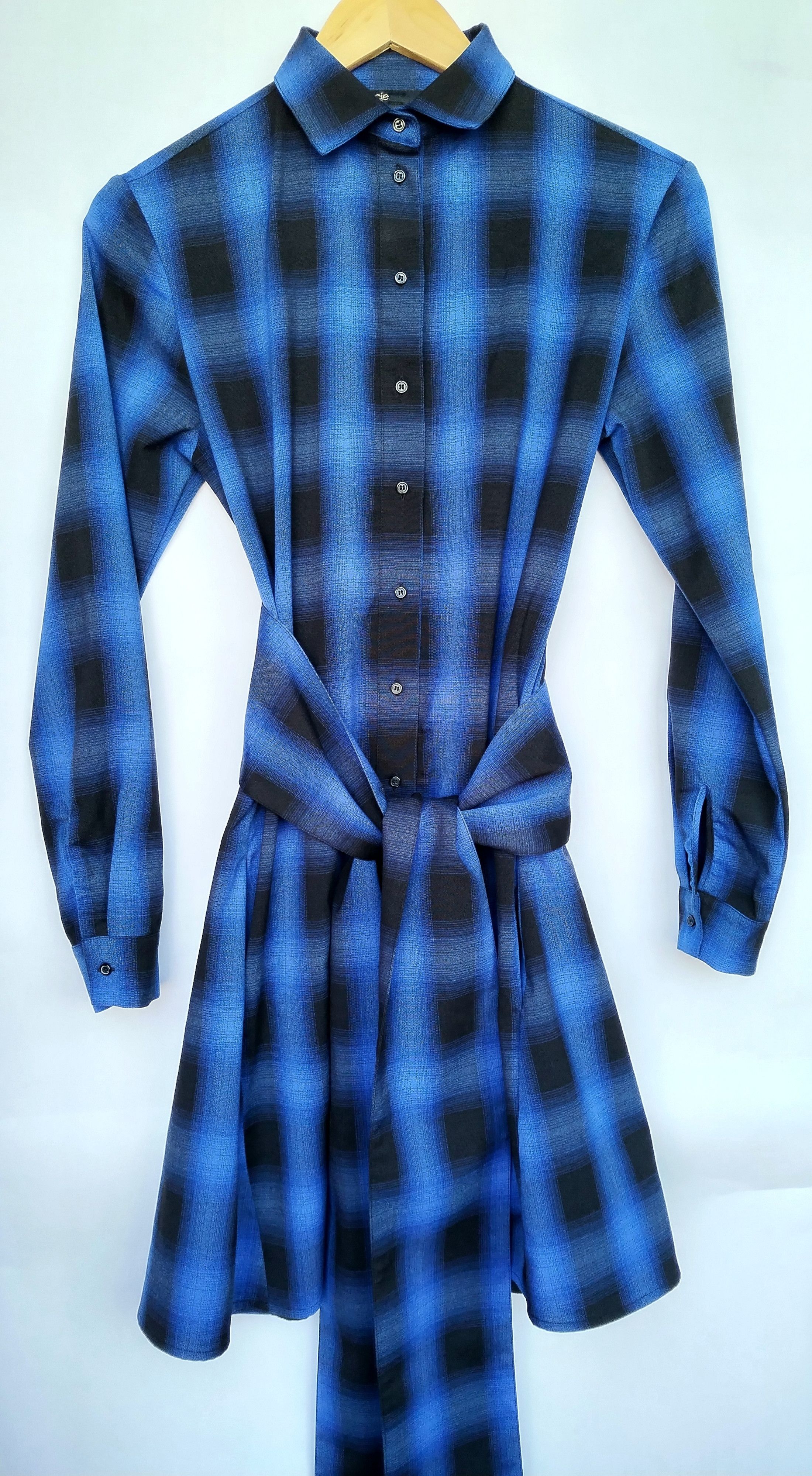 Maje Plaid shirt dress Size S / US 4 / IT 40 - 2 Thumbnail