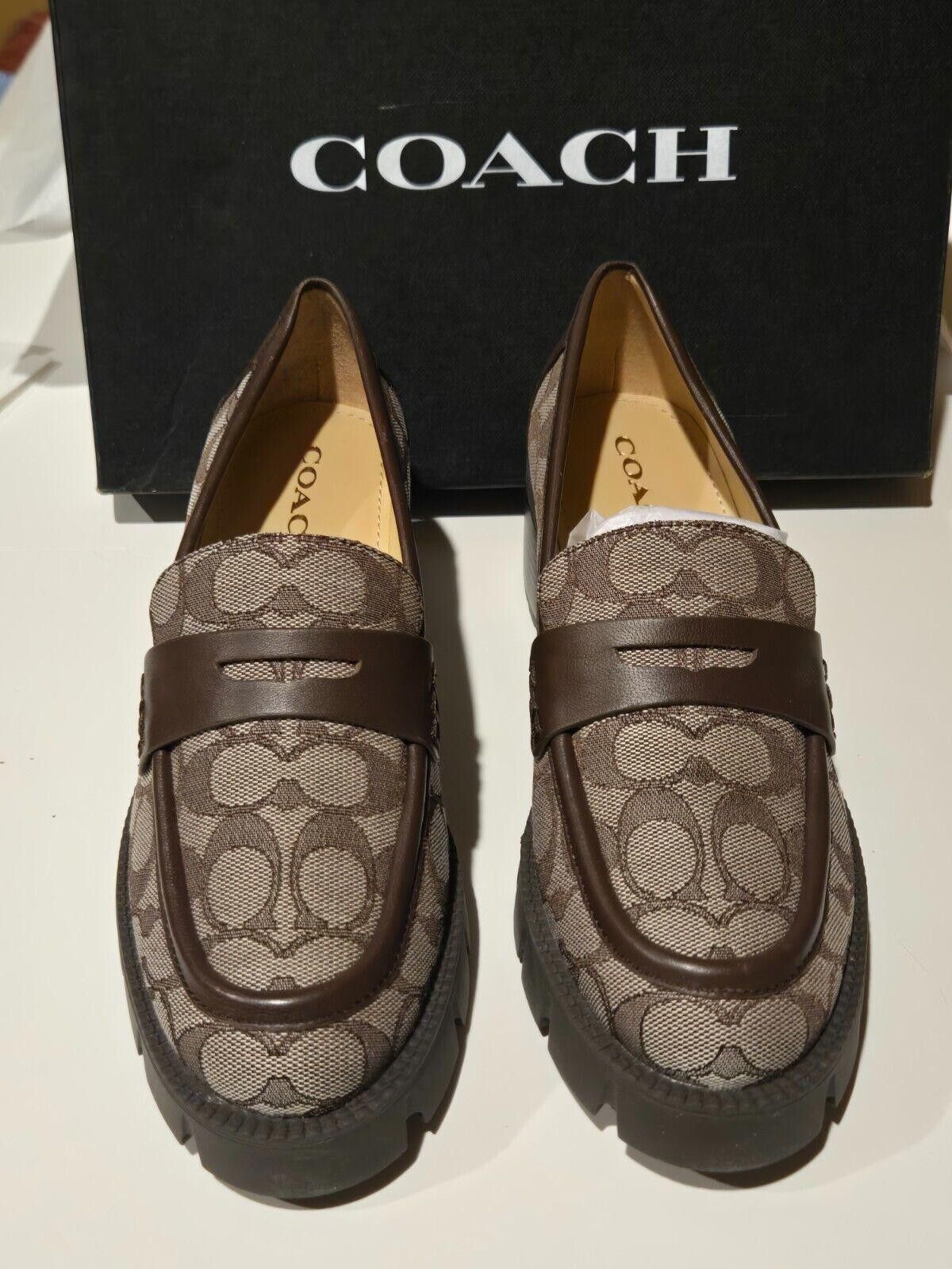 Coach Womens Coach Cora Loafer Signature Logo Jacquard 8.5 B NEW Size US 8.5 / IT 38.5 - 2 Thumbnail