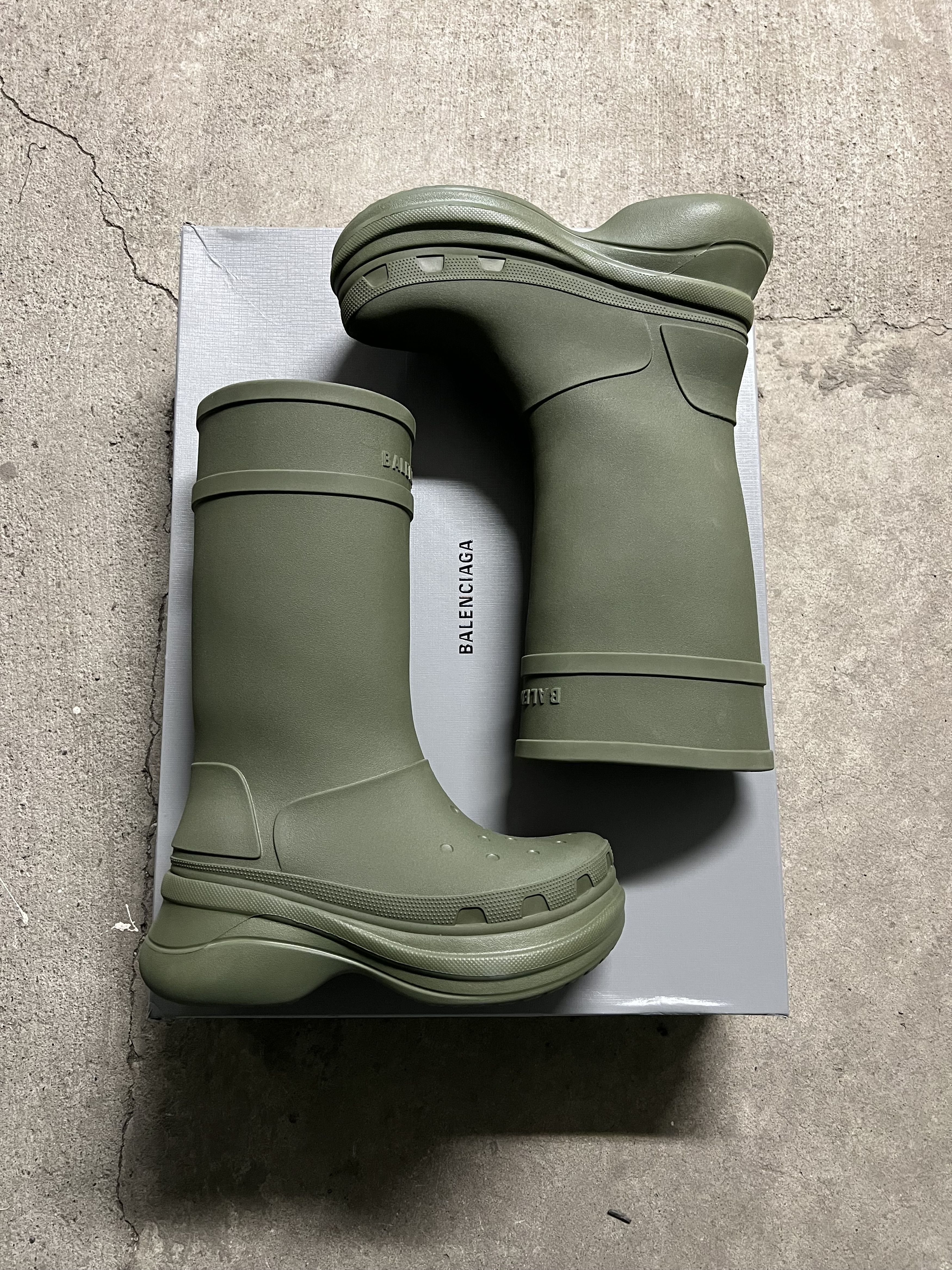 Balenciaga × Crocs Balenciaga x Crocs KANYE Boots | Grailed