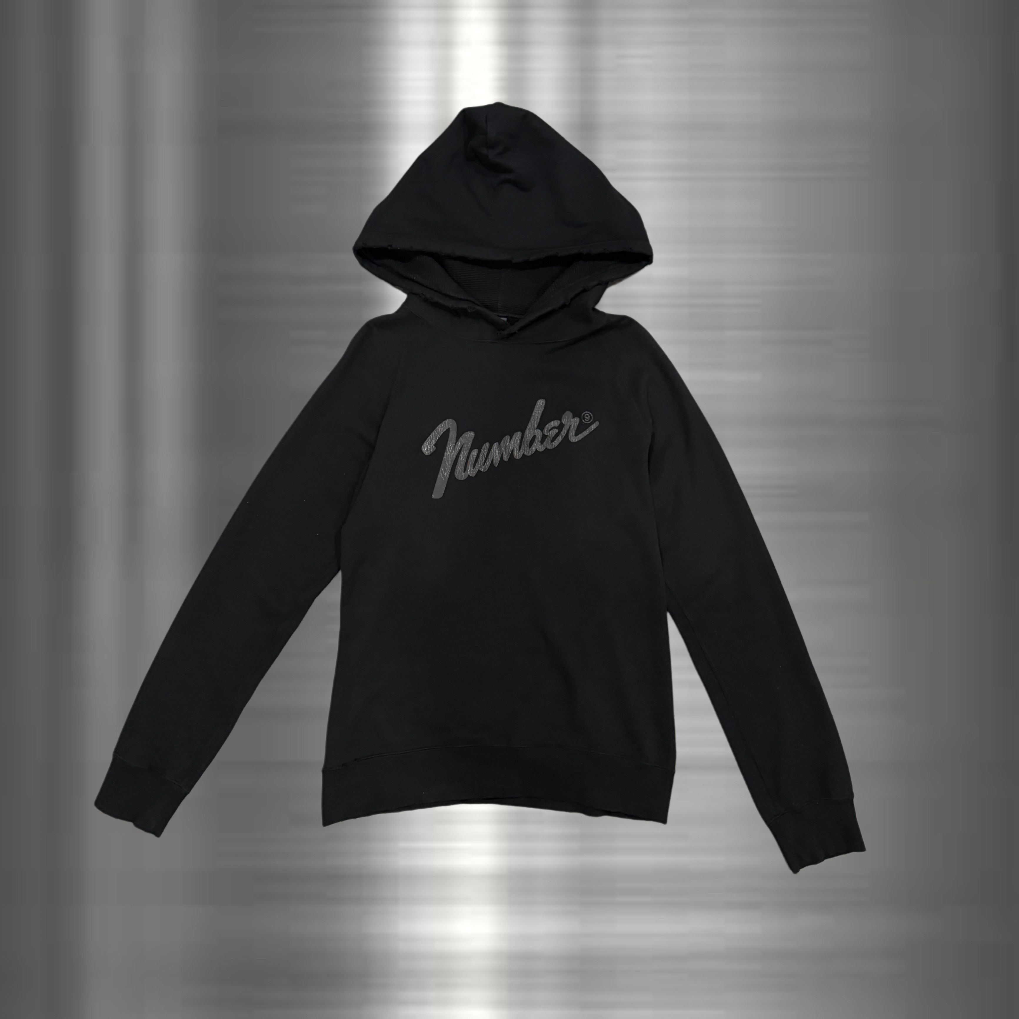 Number (N)ine Number Nine Fender Hoodie White/Black | Grailed