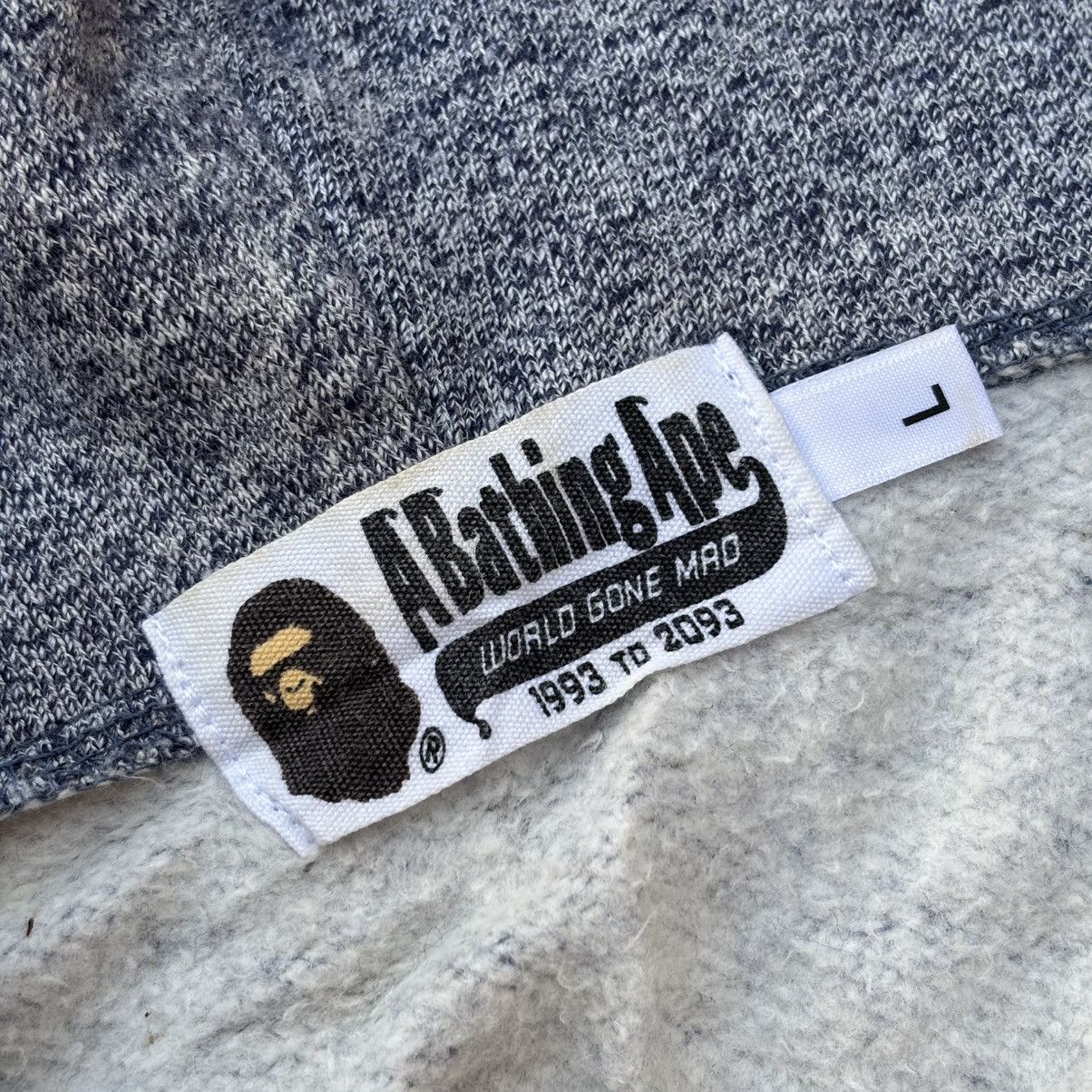 Bape Heather Shark Full Zip Hoodie Size US L / EU 52-54 / 3 - 11 Thumbnail