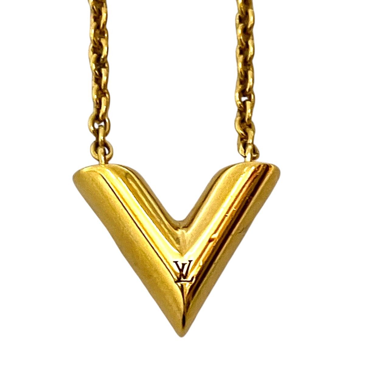 Louis Vuitton Louis Vuitton Louis Vuitton Essential V Necklace Metal Necklace M61083 DUTY FREE for USA Size ONE SIZE - 1 Thumbnail
