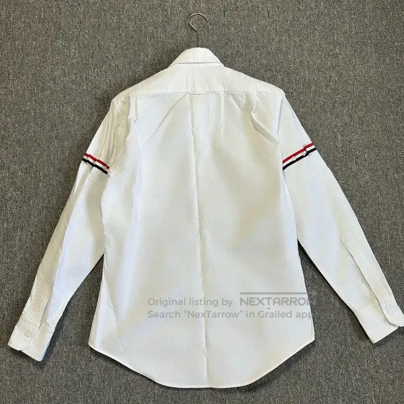 Thom Browne Thom Browne White Long Sleeve Shirt for Men . Size US XXL / EU 58 / 5 - 4 Thumbnail