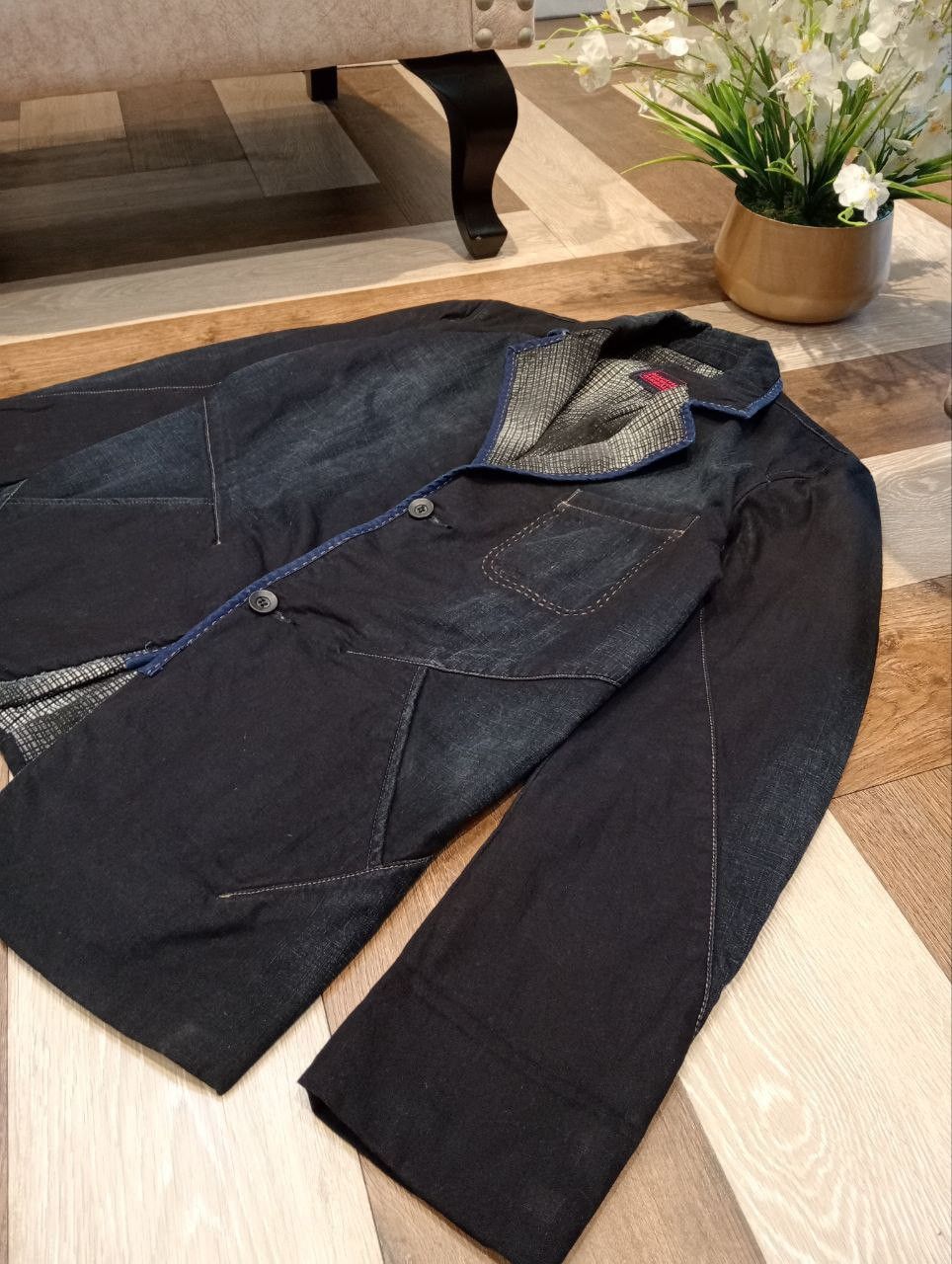 Marithe + Francois Girbaud MARITHE FRANCOIS GIRBAUD JAPAN DENIM INDIGO TAILORED JACKET Size US M / EU 48-50 / 2 - 6 Thumbnail