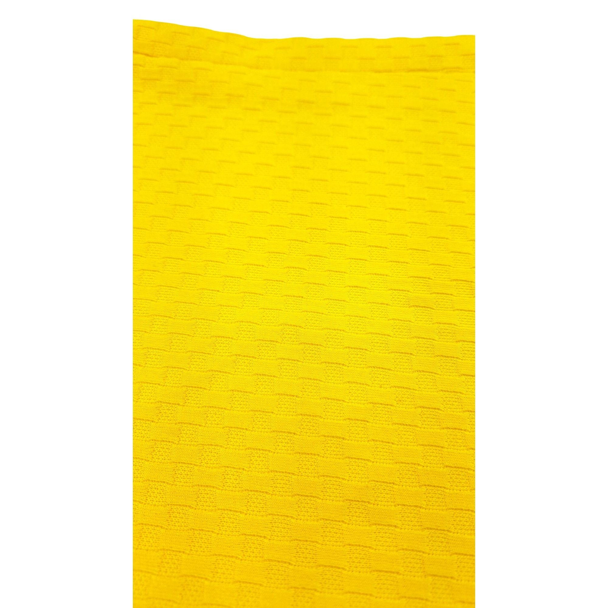 Handmade Vintage Handmade Yellow Polyester Texture Wide-Leg Crop Pant Size 29" - 3 Thumbnail