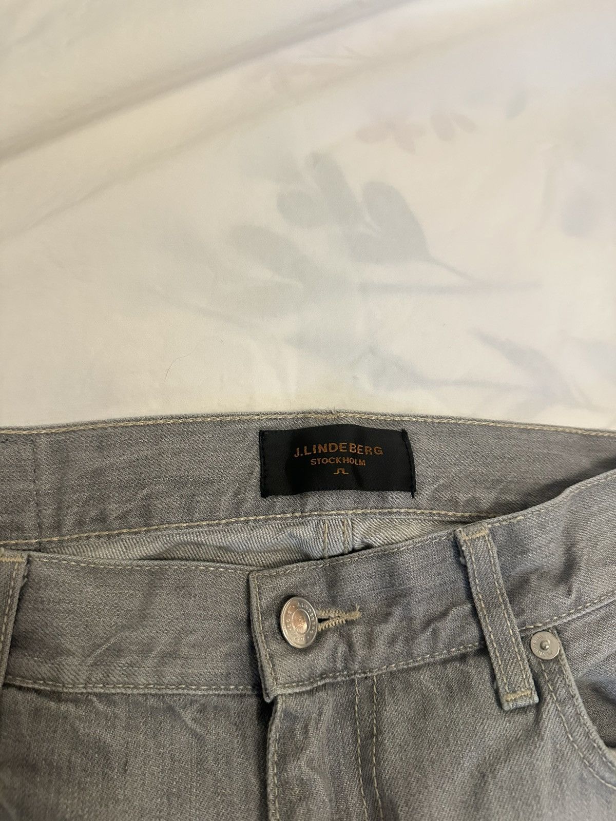 J.Lindeberg J.Lindeberg Jay Lead Grey Denim Pants Size US 34 / EU 50 - 2 Thumbnail