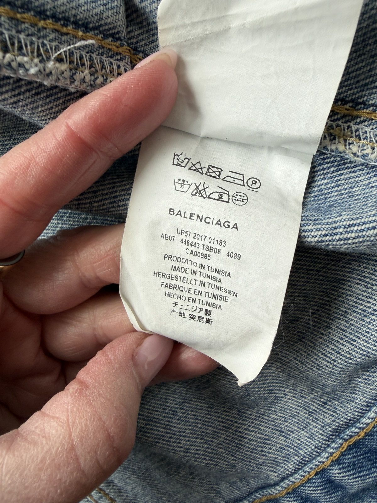 Balenciaga Balenciaga Swing Denim Jacket Size US S / EU 44-46 / 1 - 6 Thumbnail